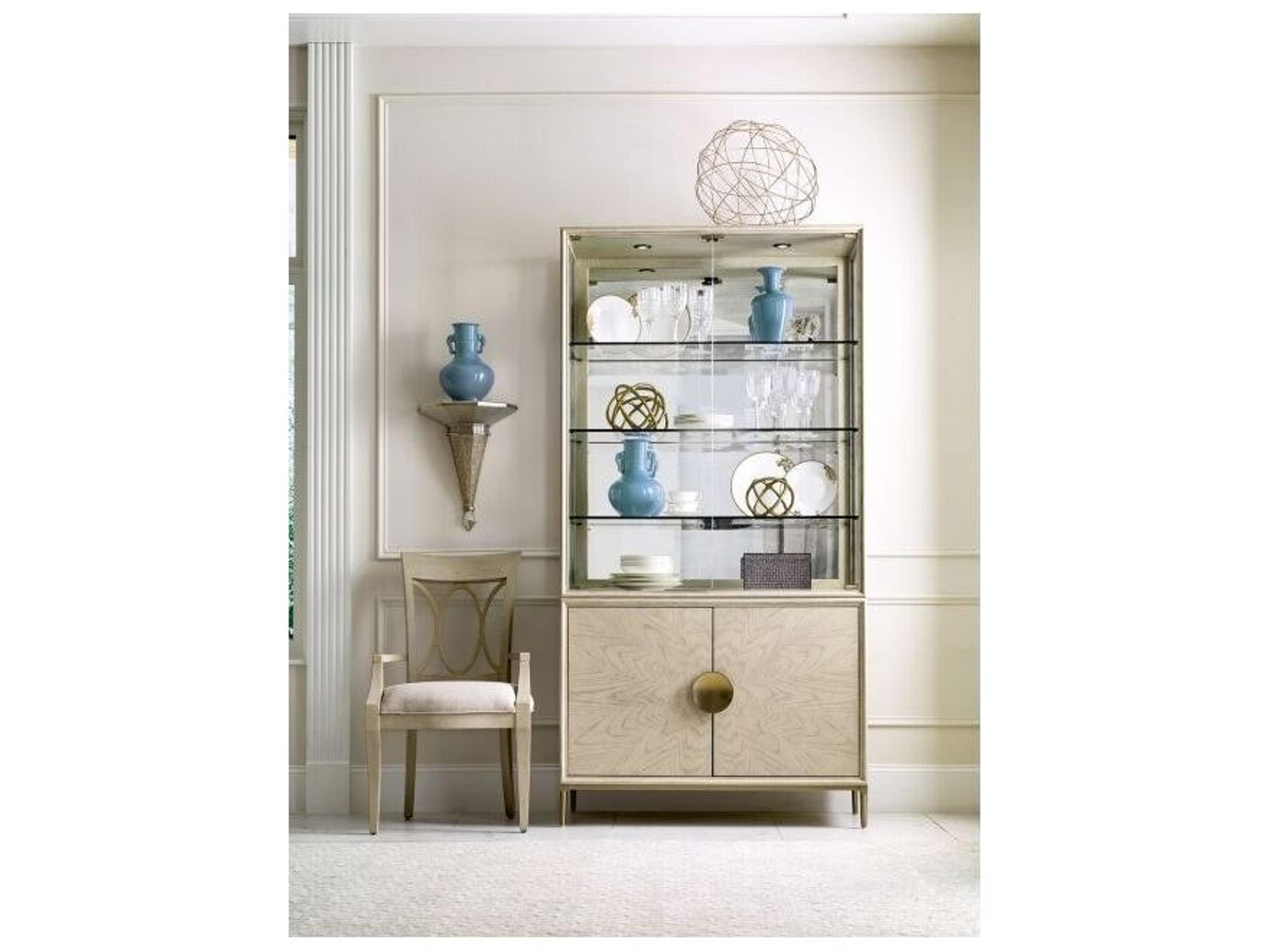 American Drew Lenox Hardwood Display Cabinet