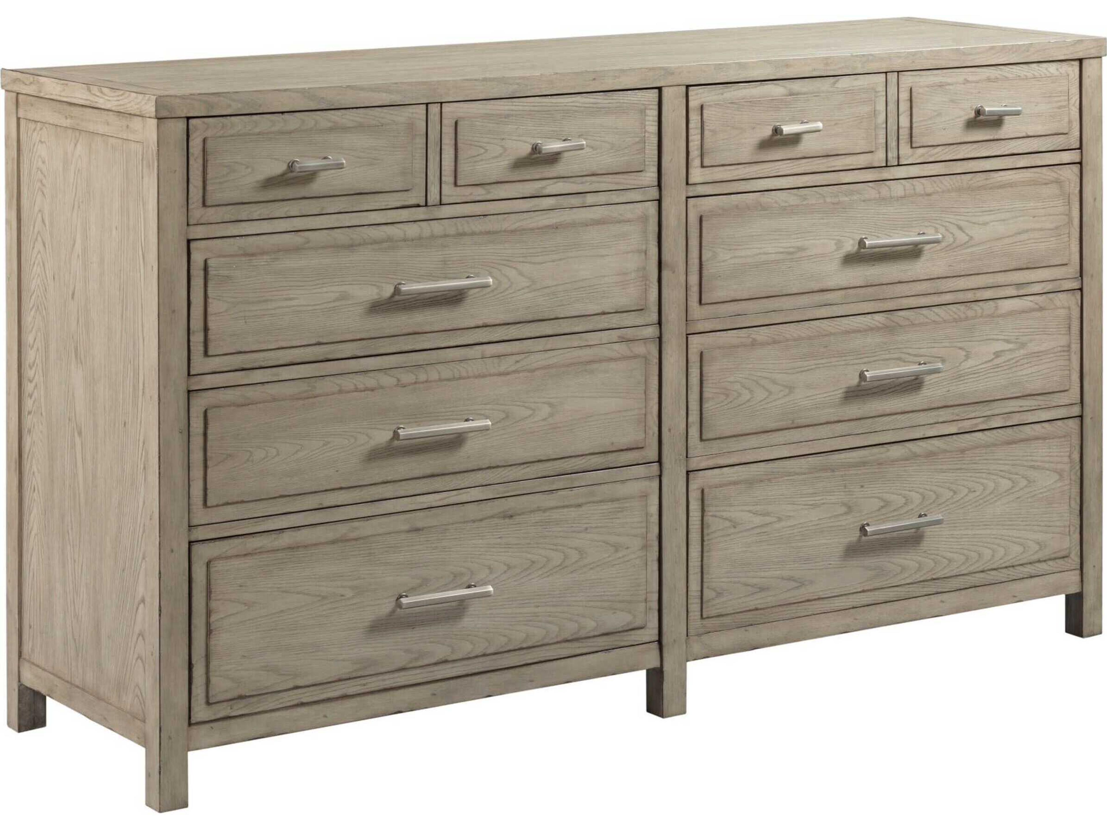 West Fork Parks Brown Elm Wood Double Dresser