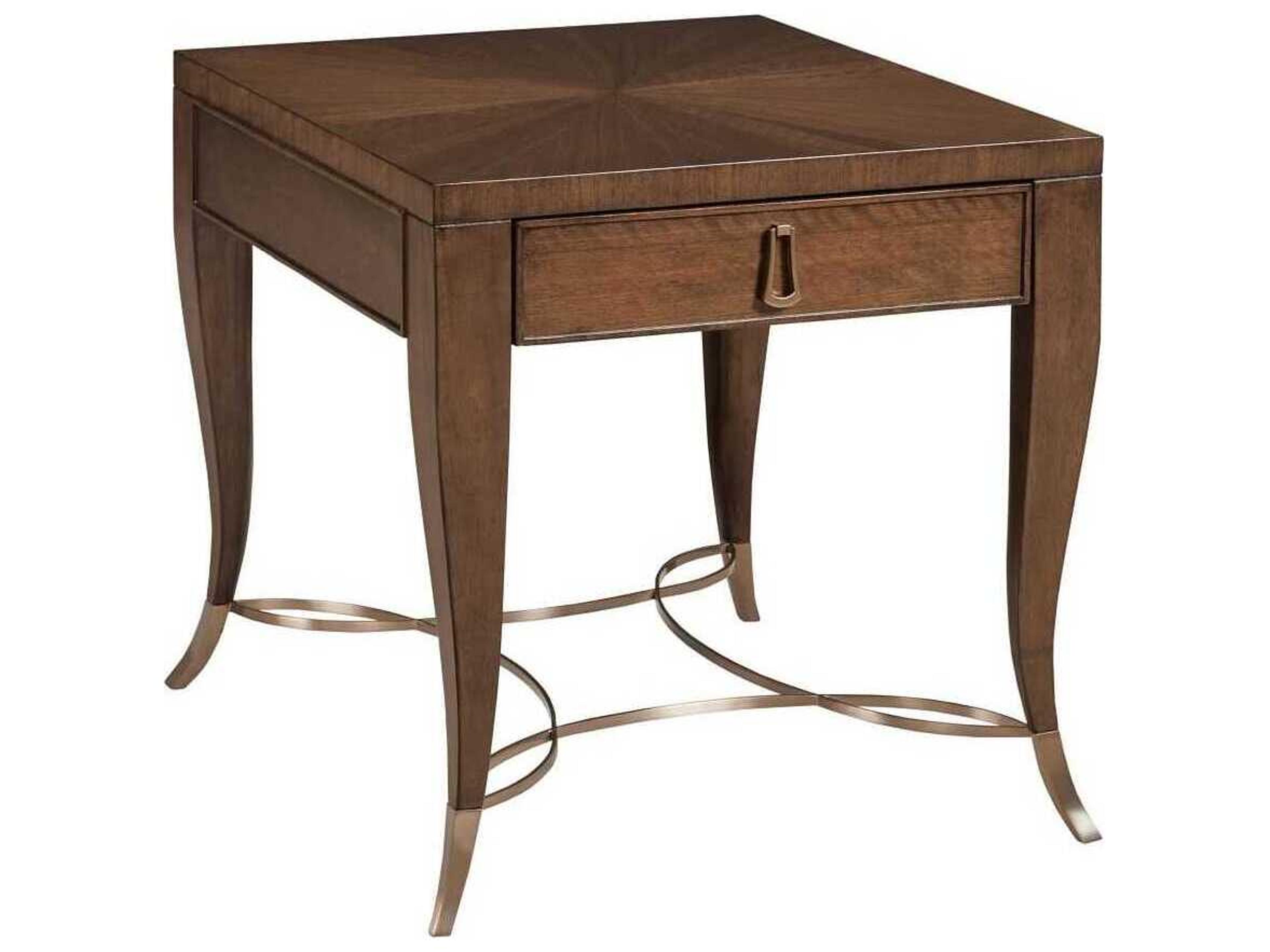 Vantage Rectangular Wood Amaretto End Table