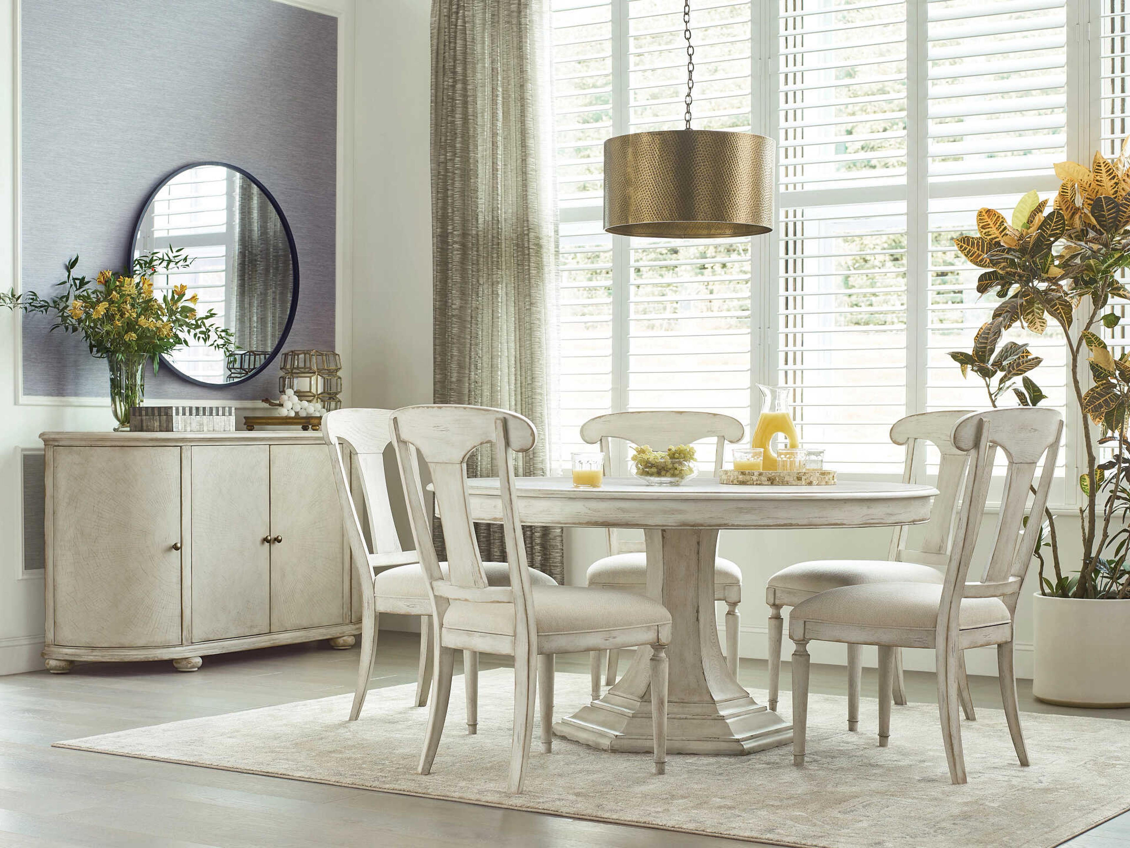 Cambric Oak Wood Dining Room Set