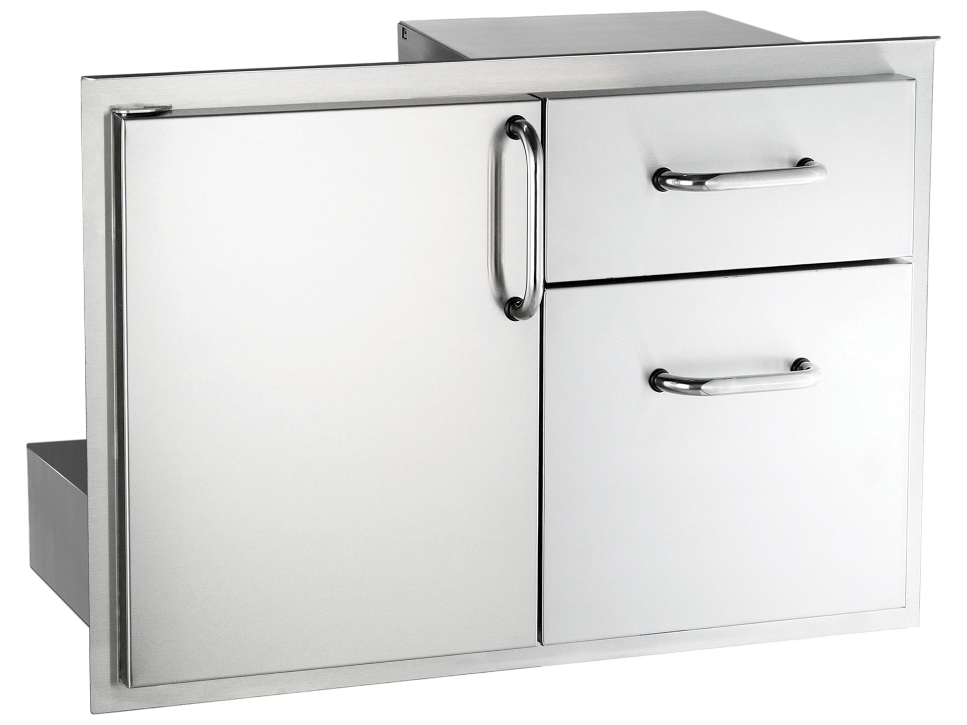 30-Inch Storage Door with Double Drawer