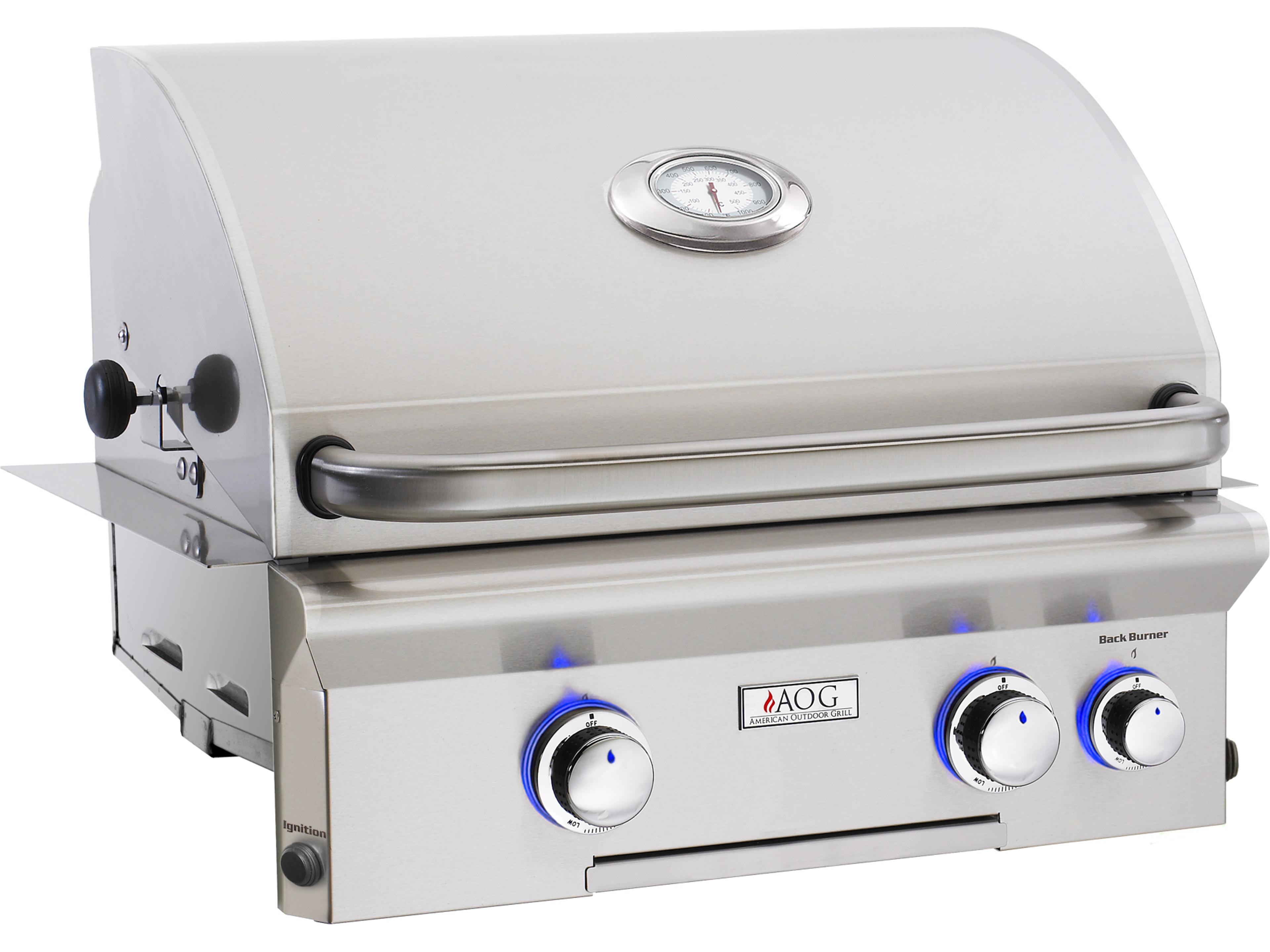 L Series Built-in 24'' BBQ Grill with Rotisserie and Back Burner