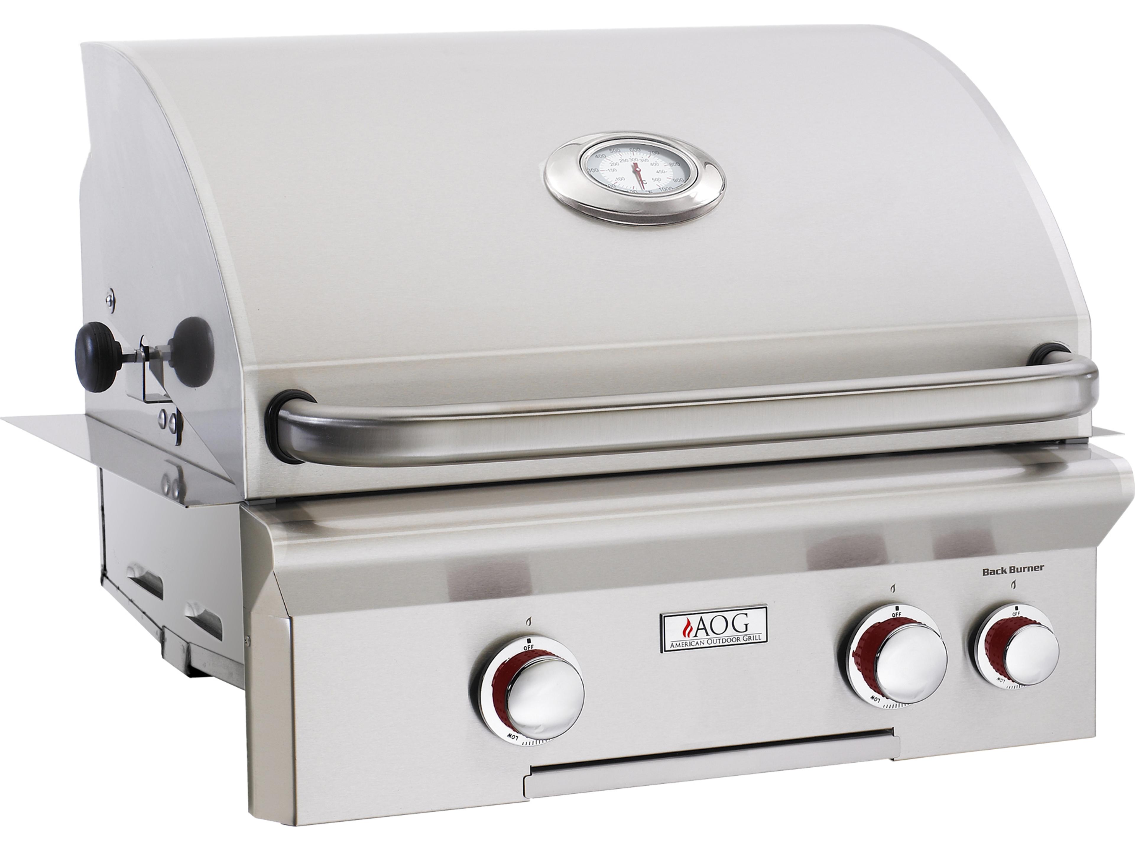 T Series Built-in 24'' BBQ Grill with Rotisserie and Back Burner