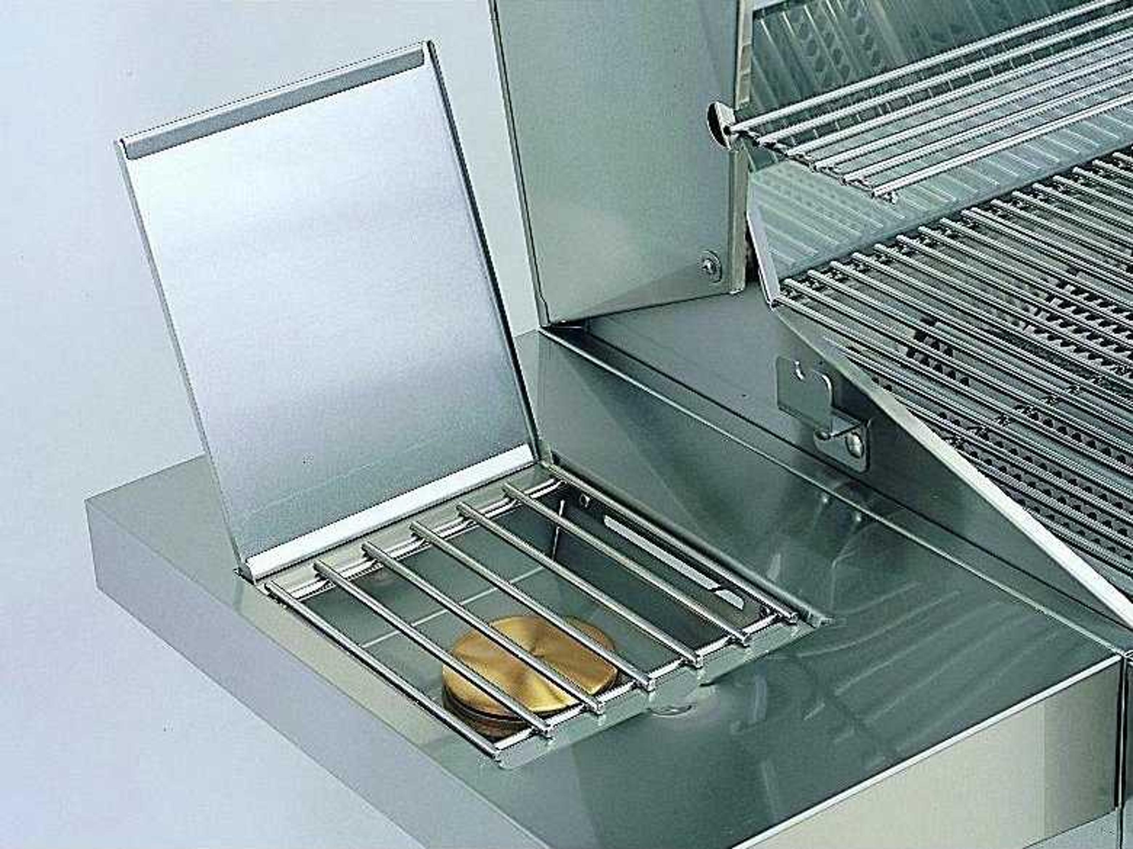 AOG L Series Portable 24'' On Cart BBQ Grill with Rotisserie Back Burner & Side Burner