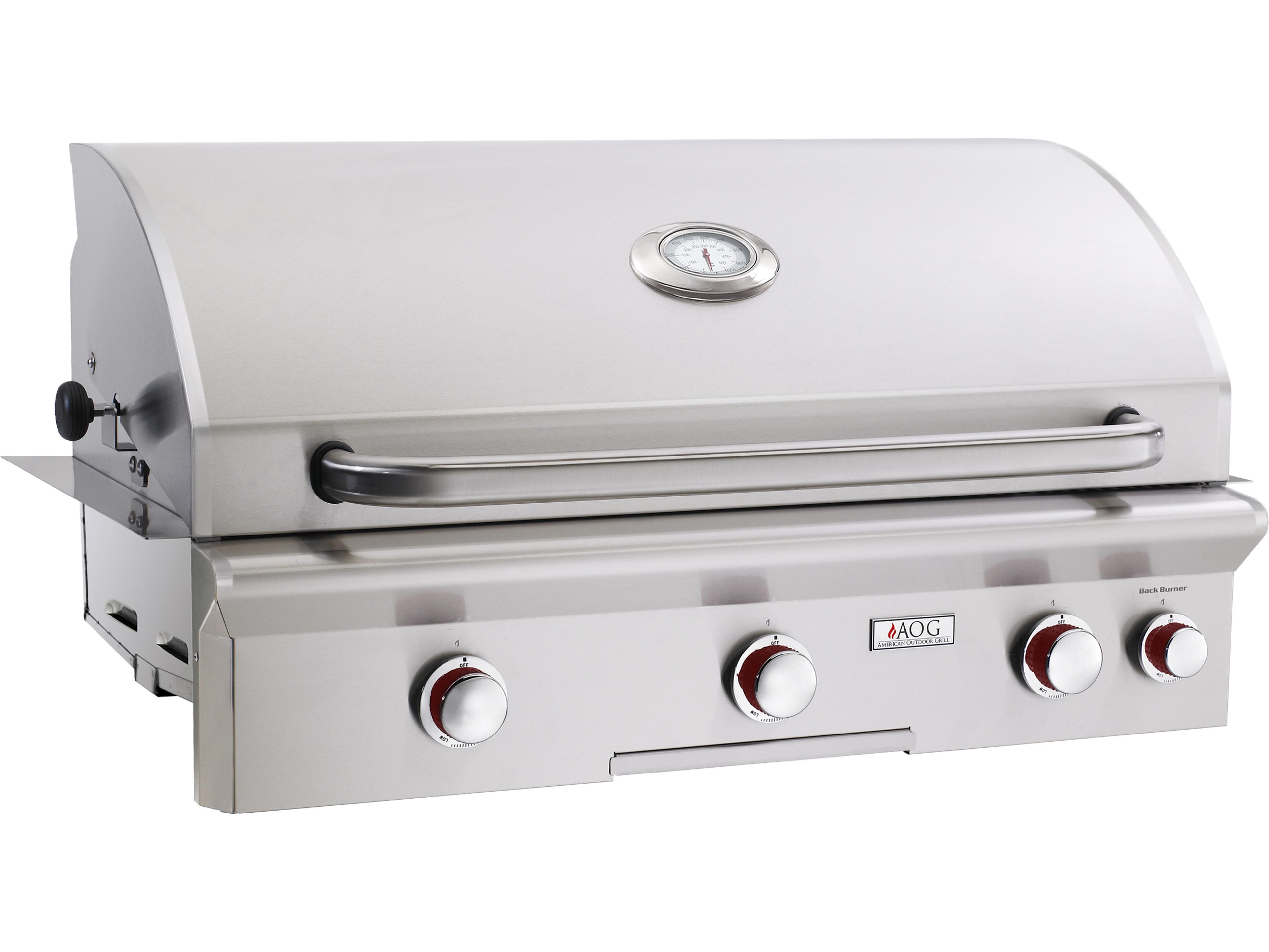 T Series Built-in 36'' BBQ Grill with Rotisserie and Back Burner