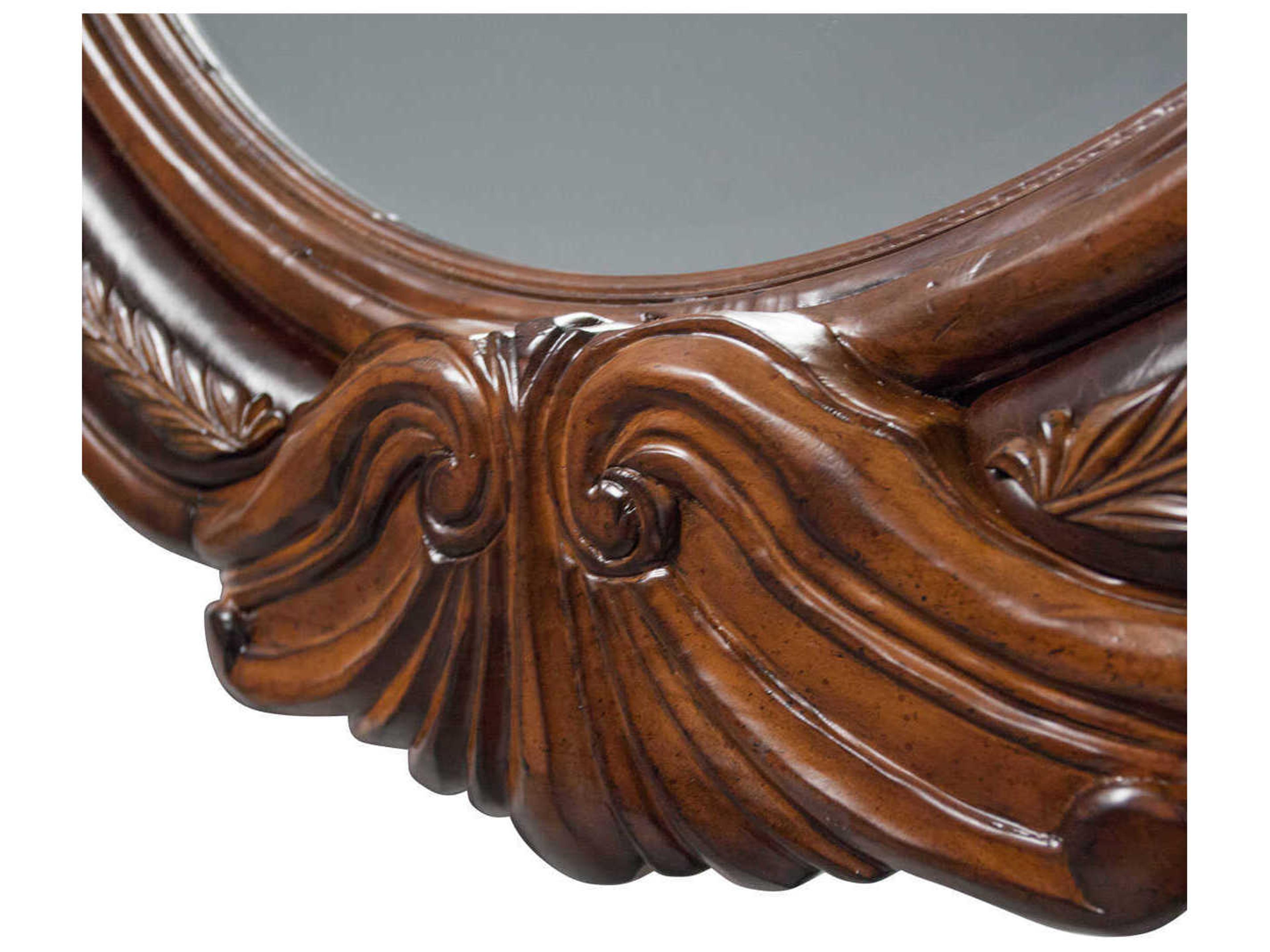 Luxecor Gilded Melange Oval Wall Mirror