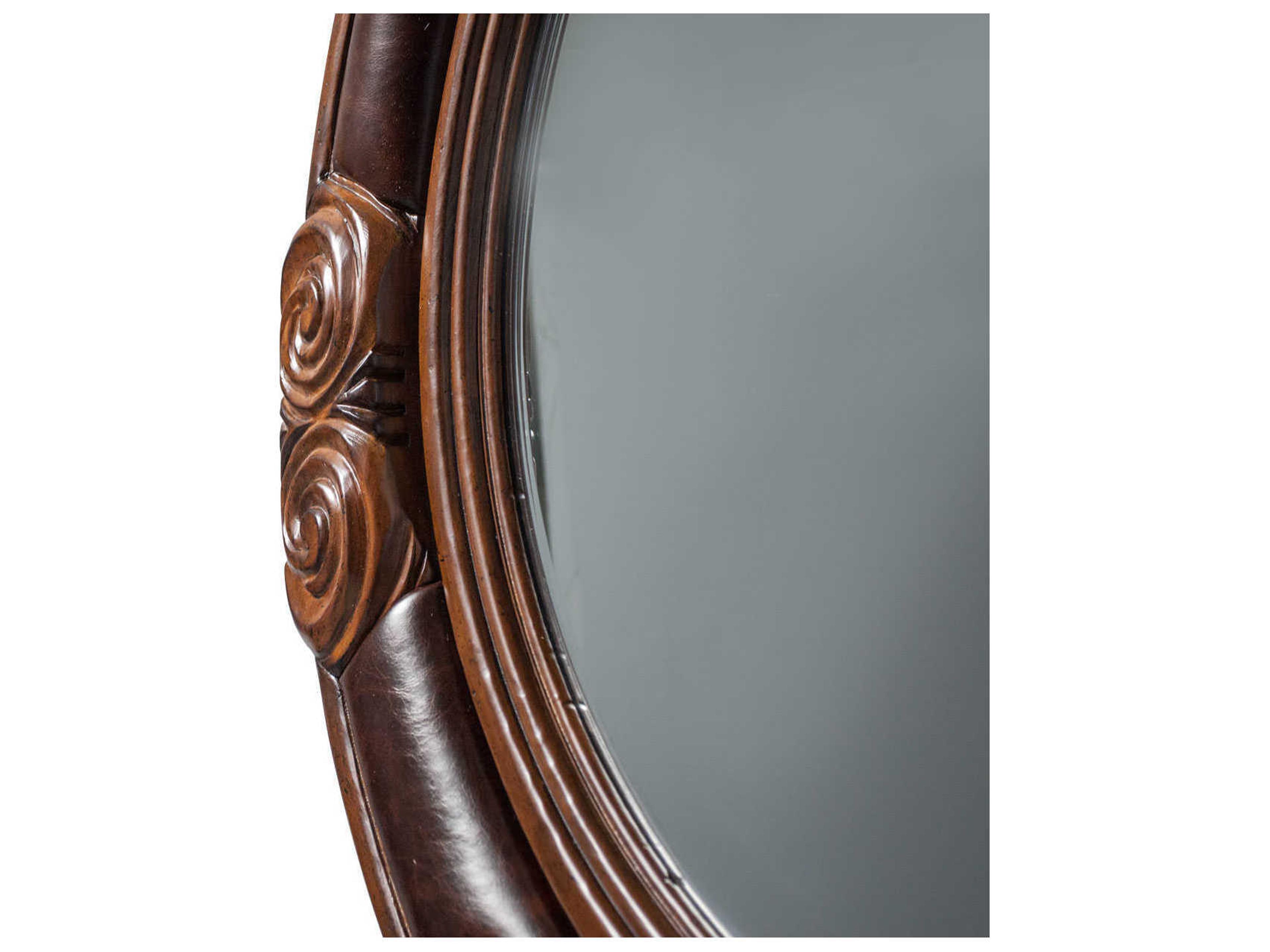 Luxecor Gilded Melange Oval Wall Mirror