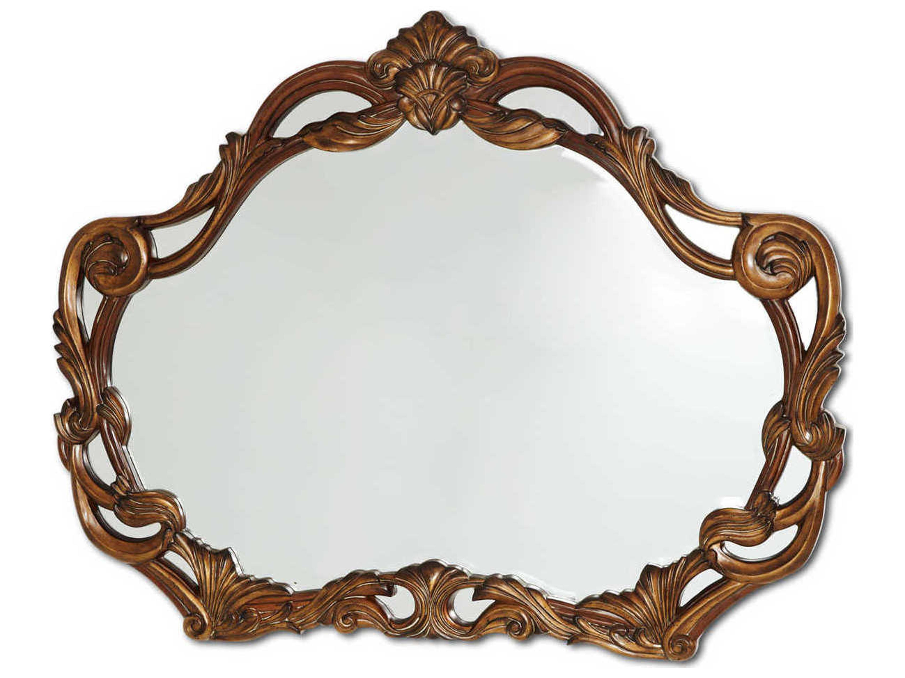 Luxecor Gilded Classic Chestnut Wall Mirror