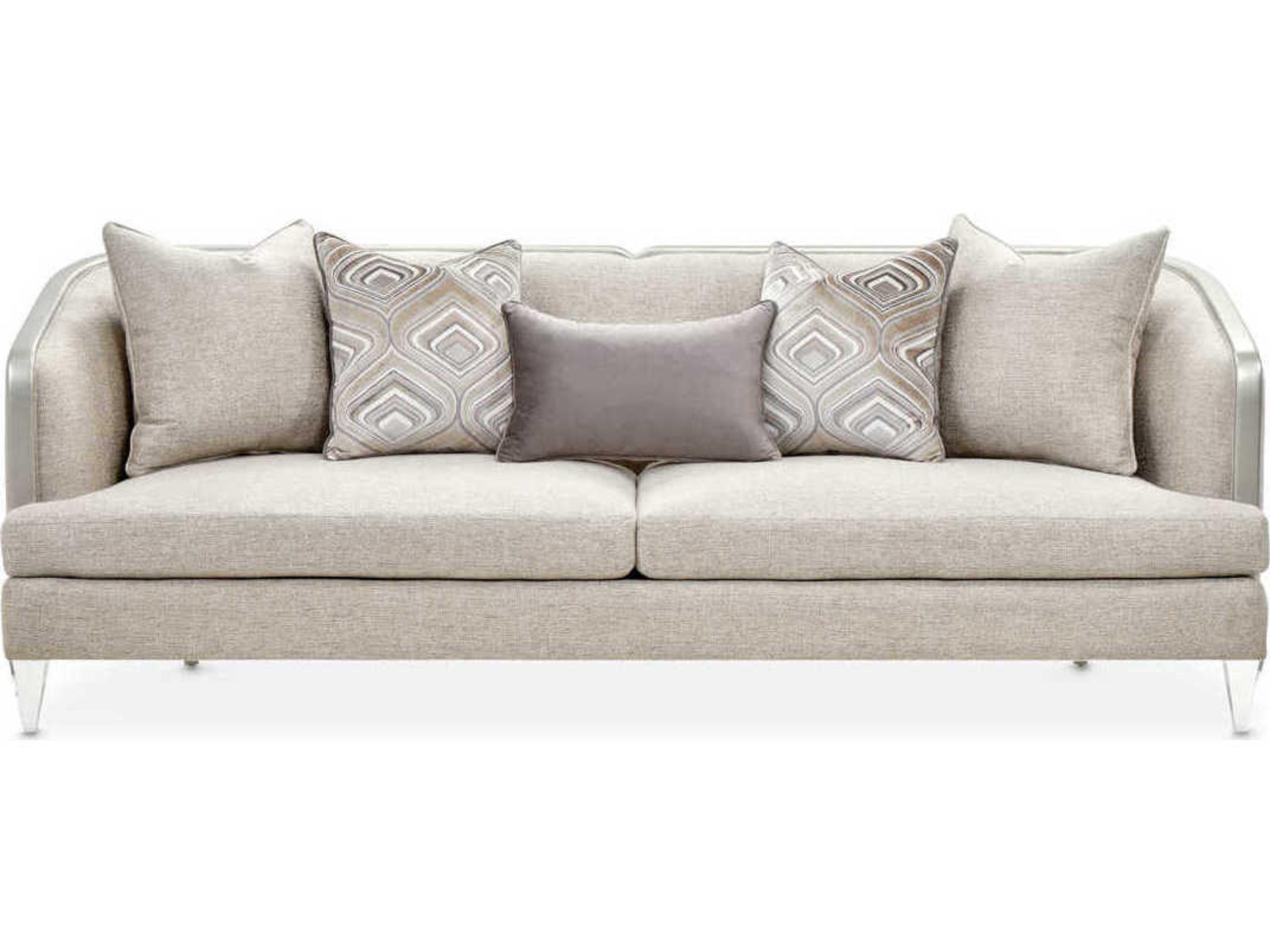 Luxecor Gilded Flax Gray Upholstered Sofa