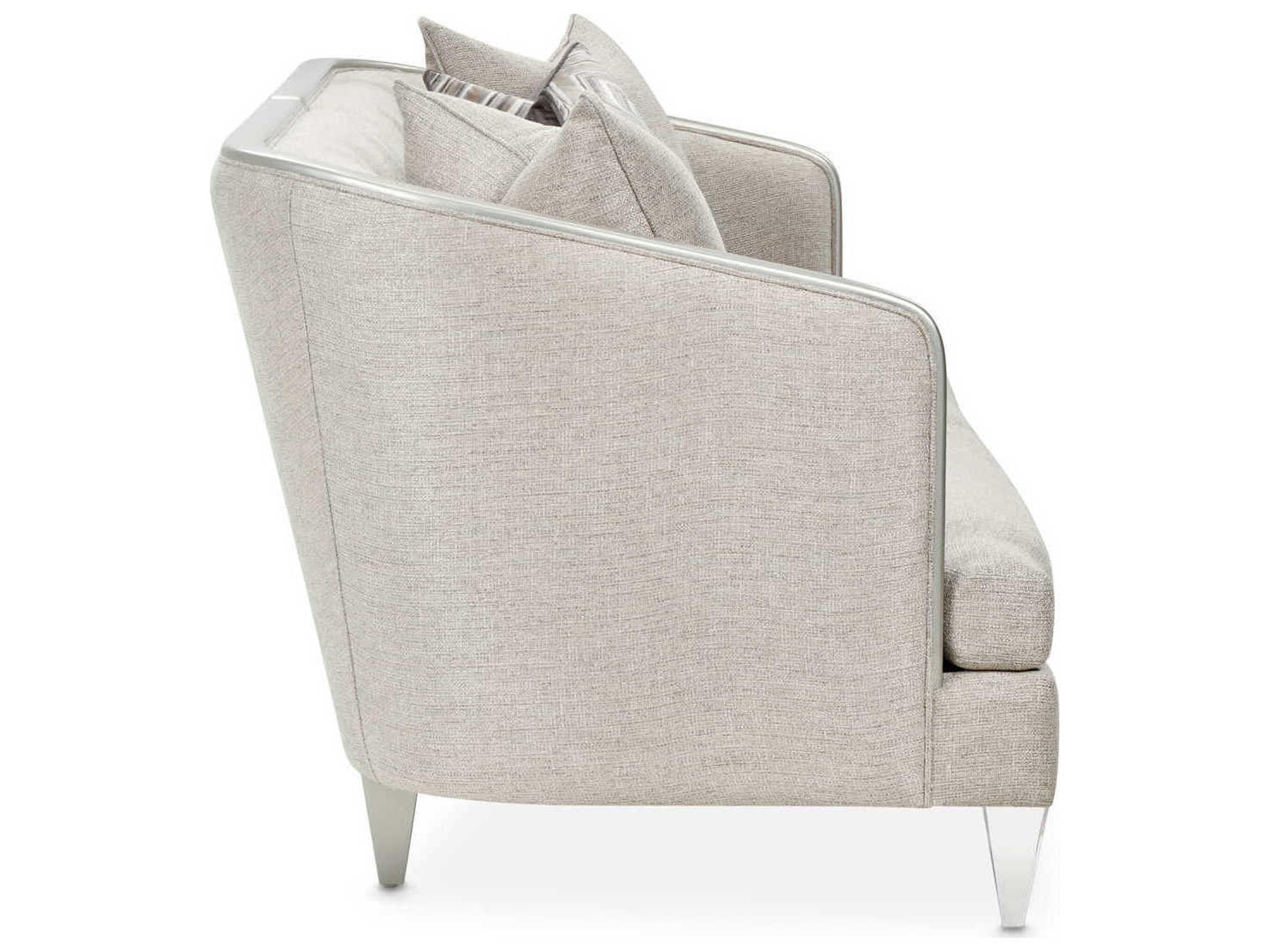 Luxecor Gilded Flax Gray Upholstered Sofa