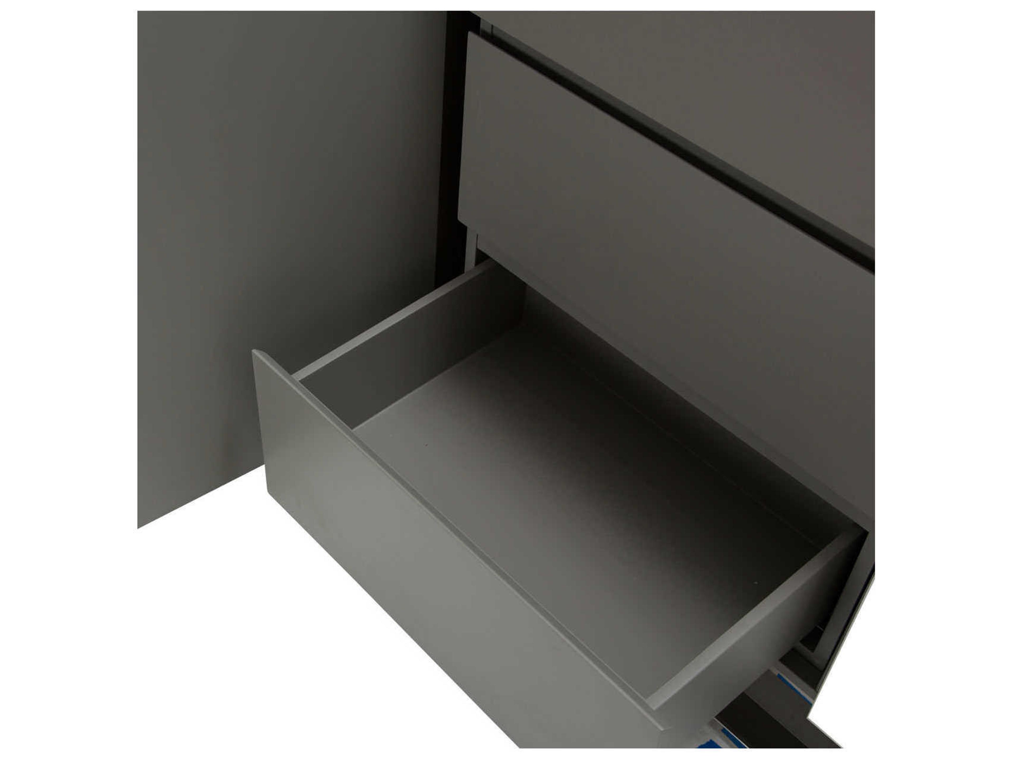 Luxecor Gilded 72" Glossy White Sideboard