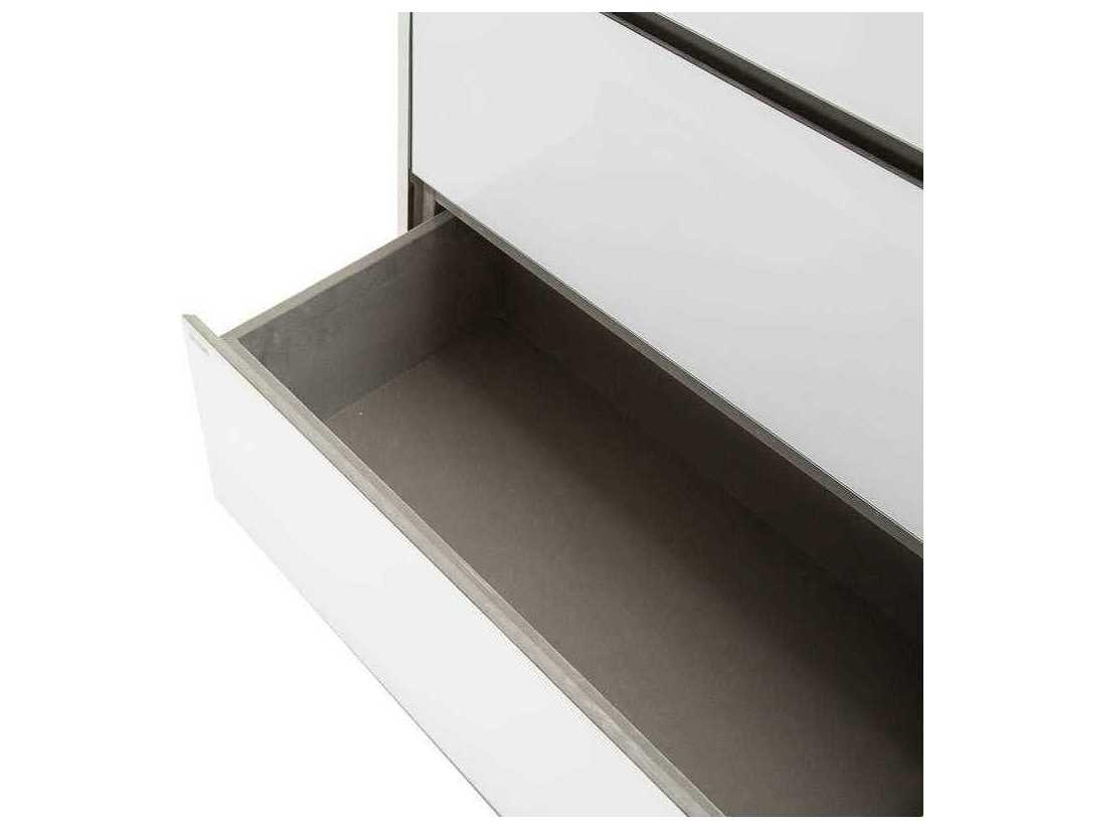 Luxecor Gilded Glossy White Accent Chest