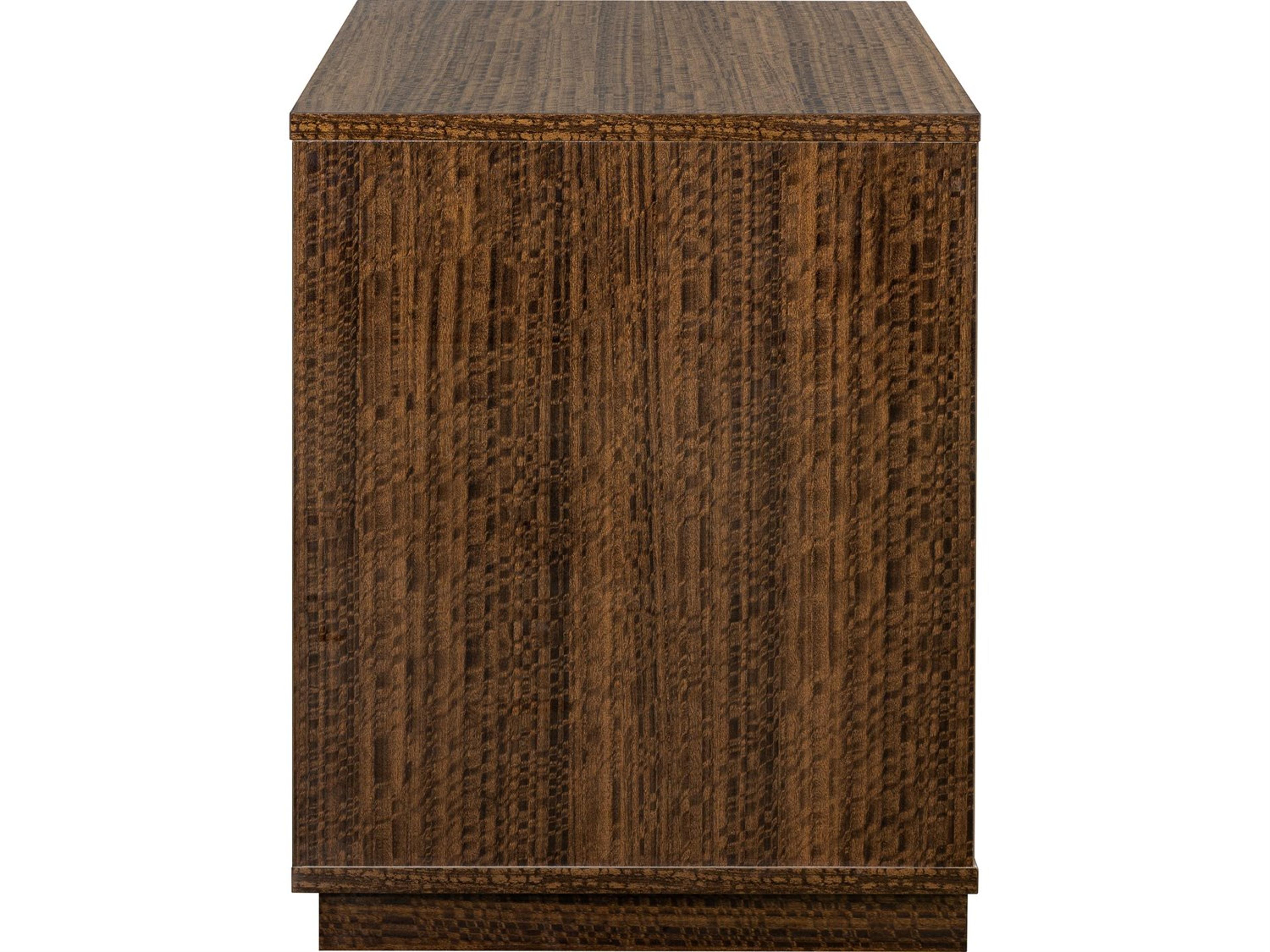 Luxecor Gilded 2-Drawers Brown Nightstand