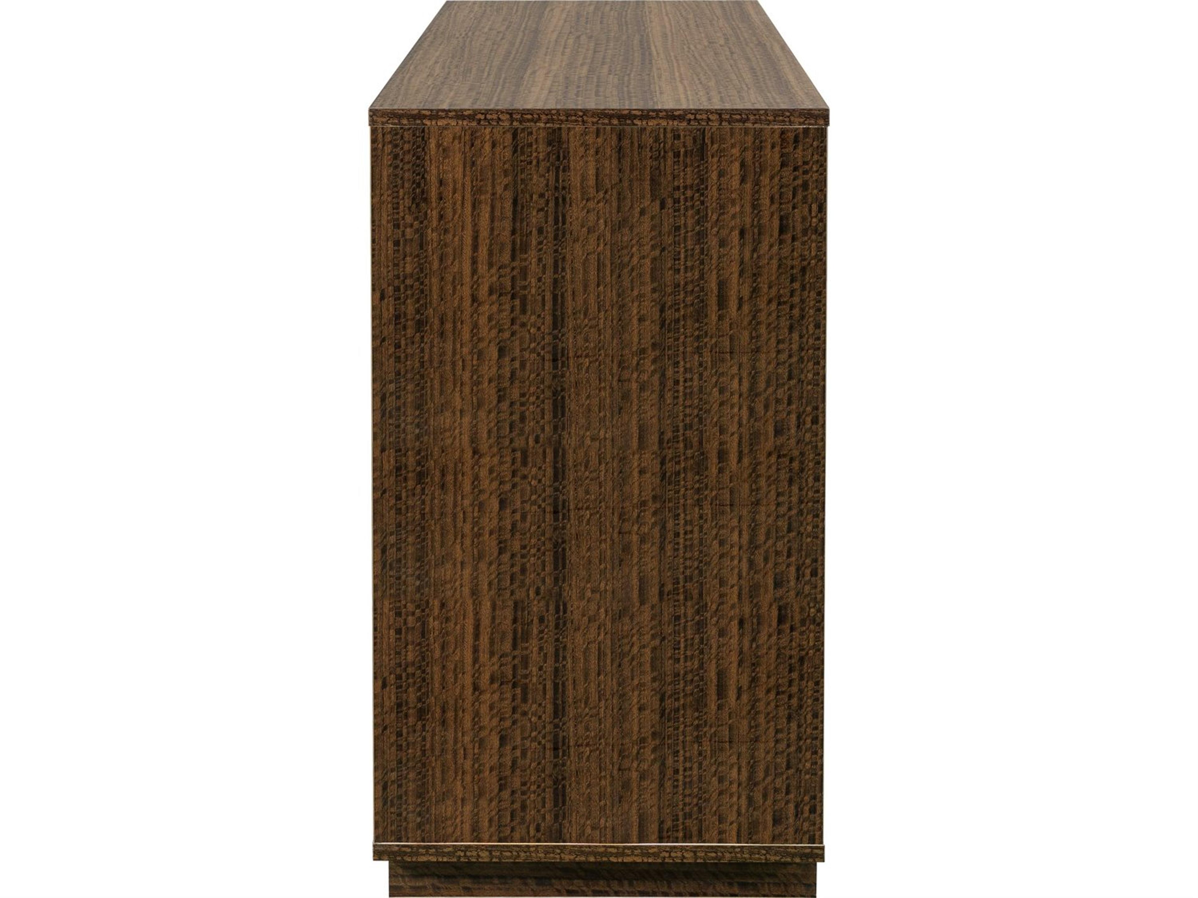 Luxecor Gilded 6-Drawers Brown Double Dresser