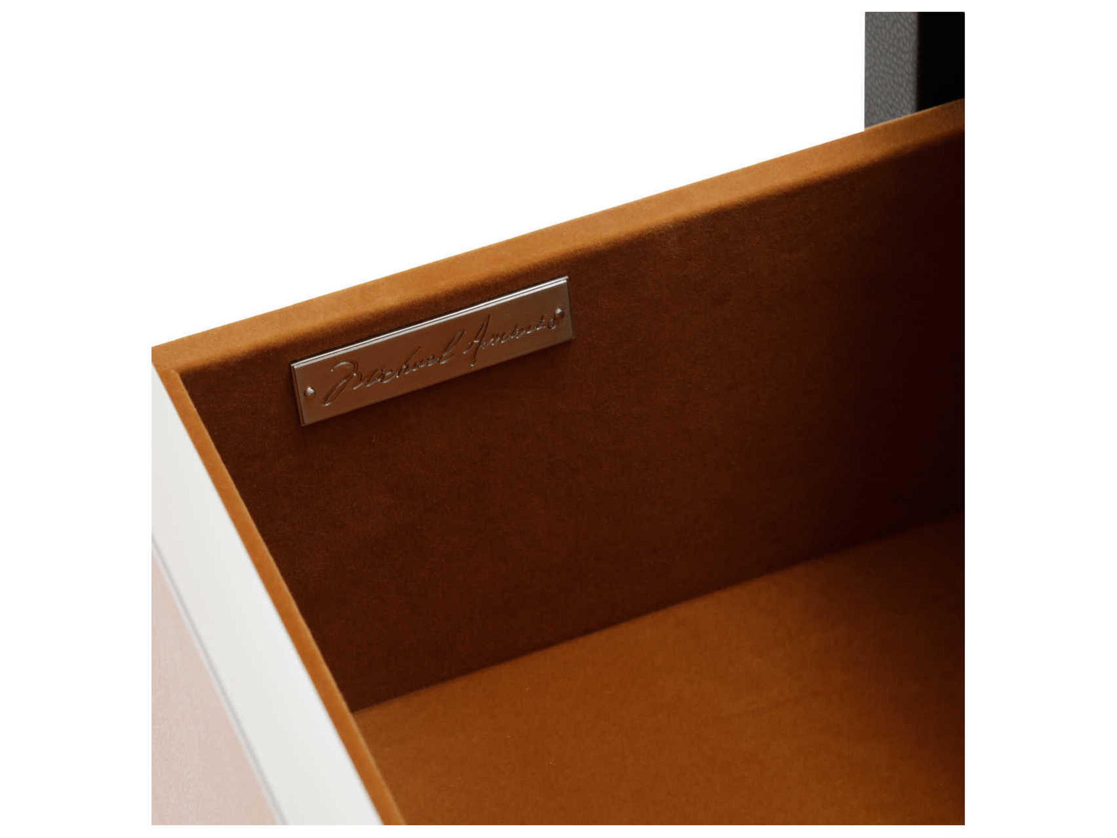 Luxecor 2-Drawers Brown Nightstand