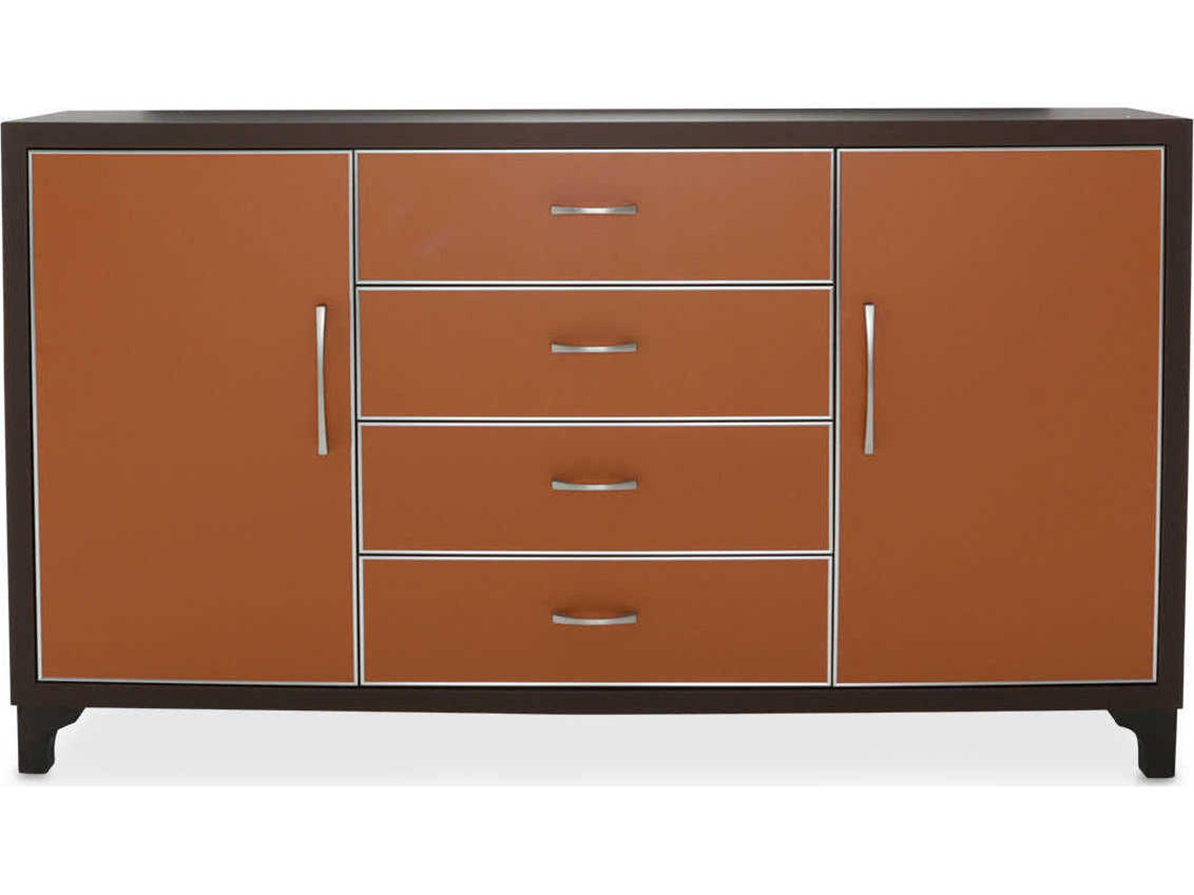 Luxecor 4-Drawers Brown Dresser