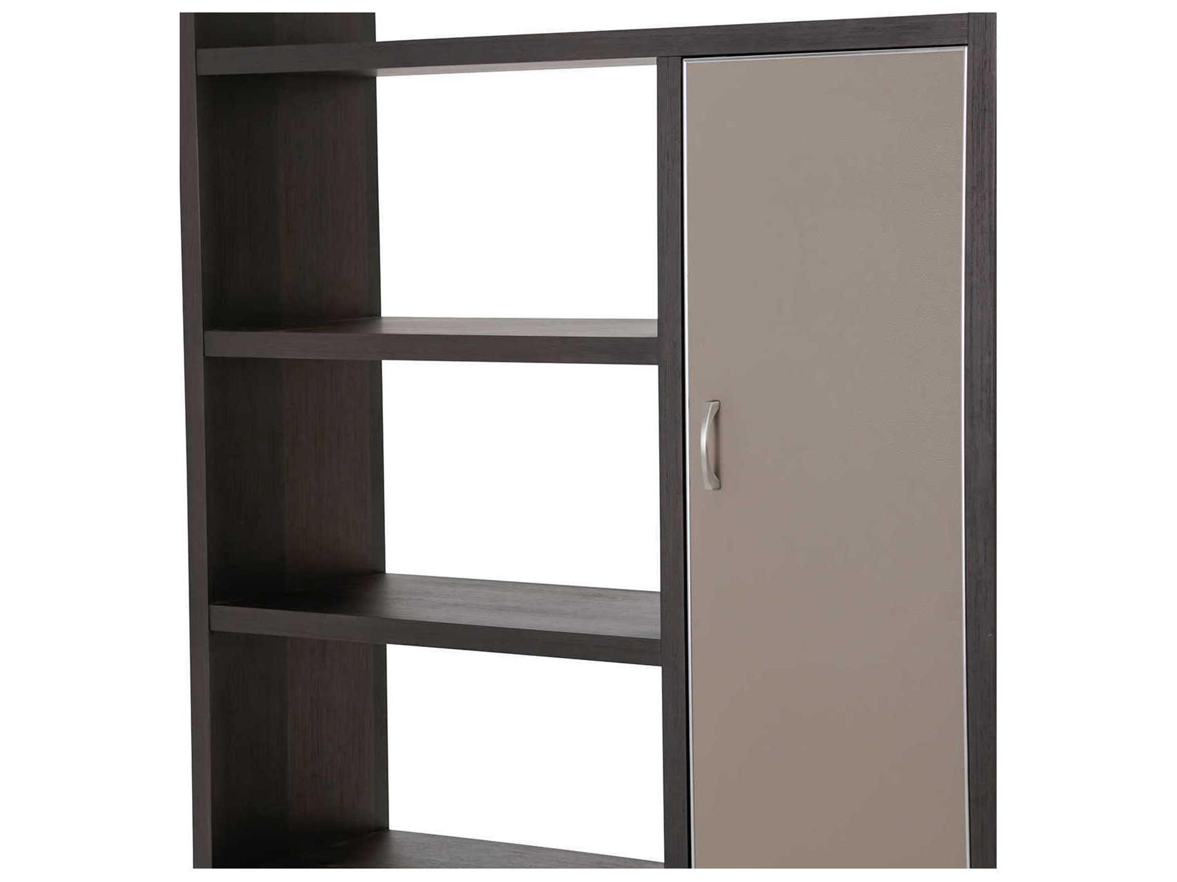 Luxecor Pebble Grain Taupe Umber Bookcase