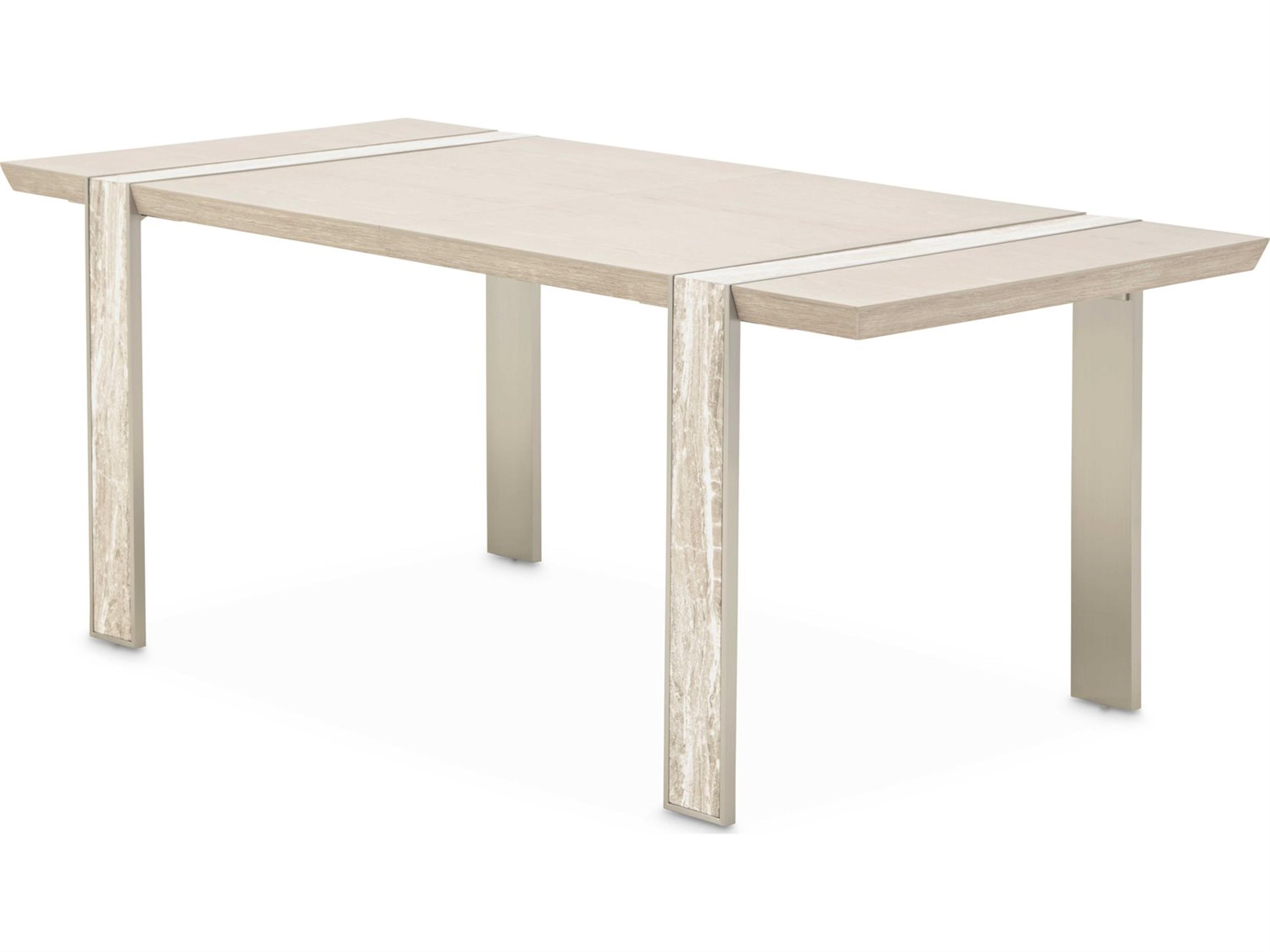 Luxecor Gilded Rectangular Wood Sand Dining Table