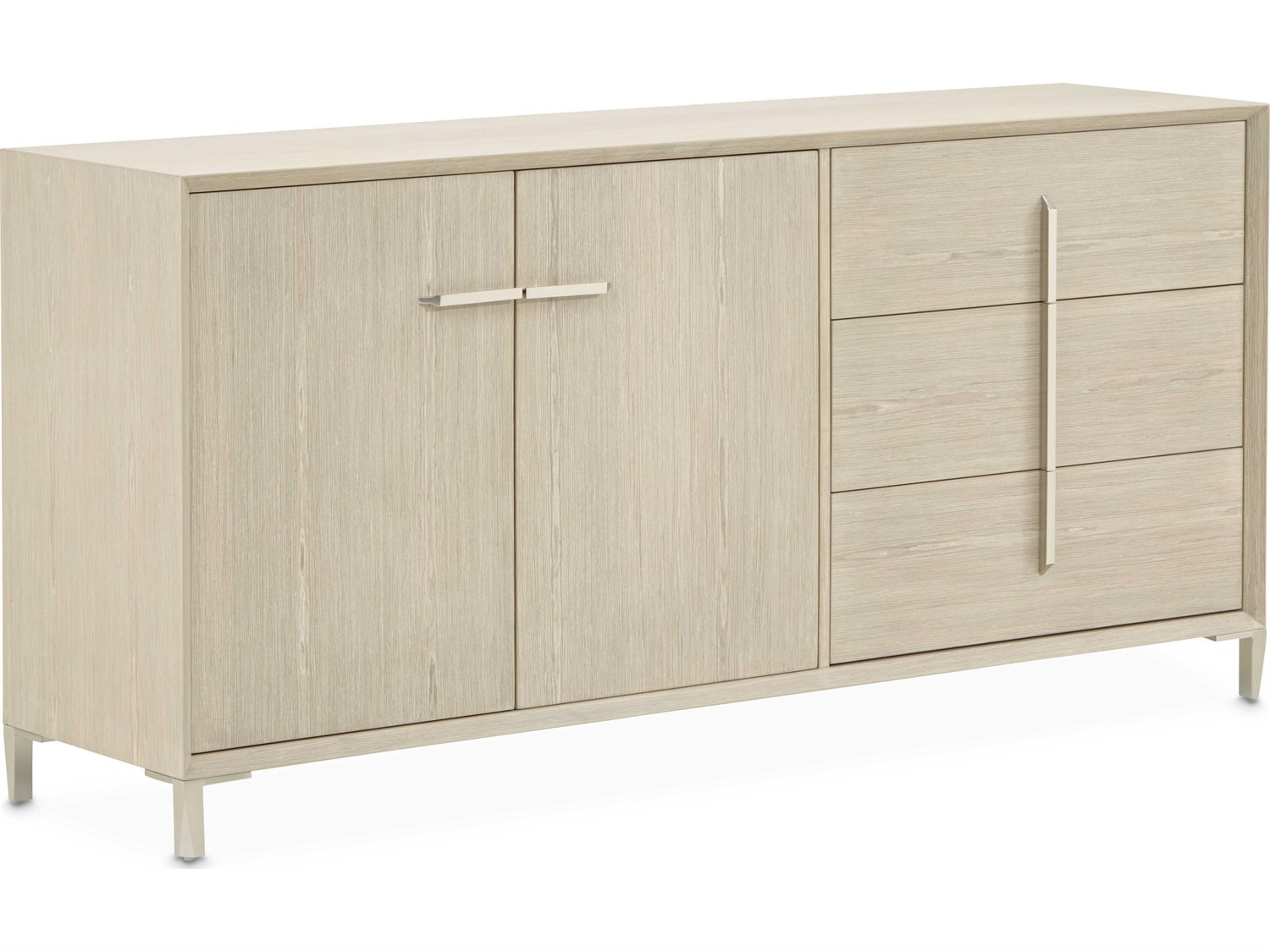 Luxecor Gilded 72" Rubberwood Sand Sideboard