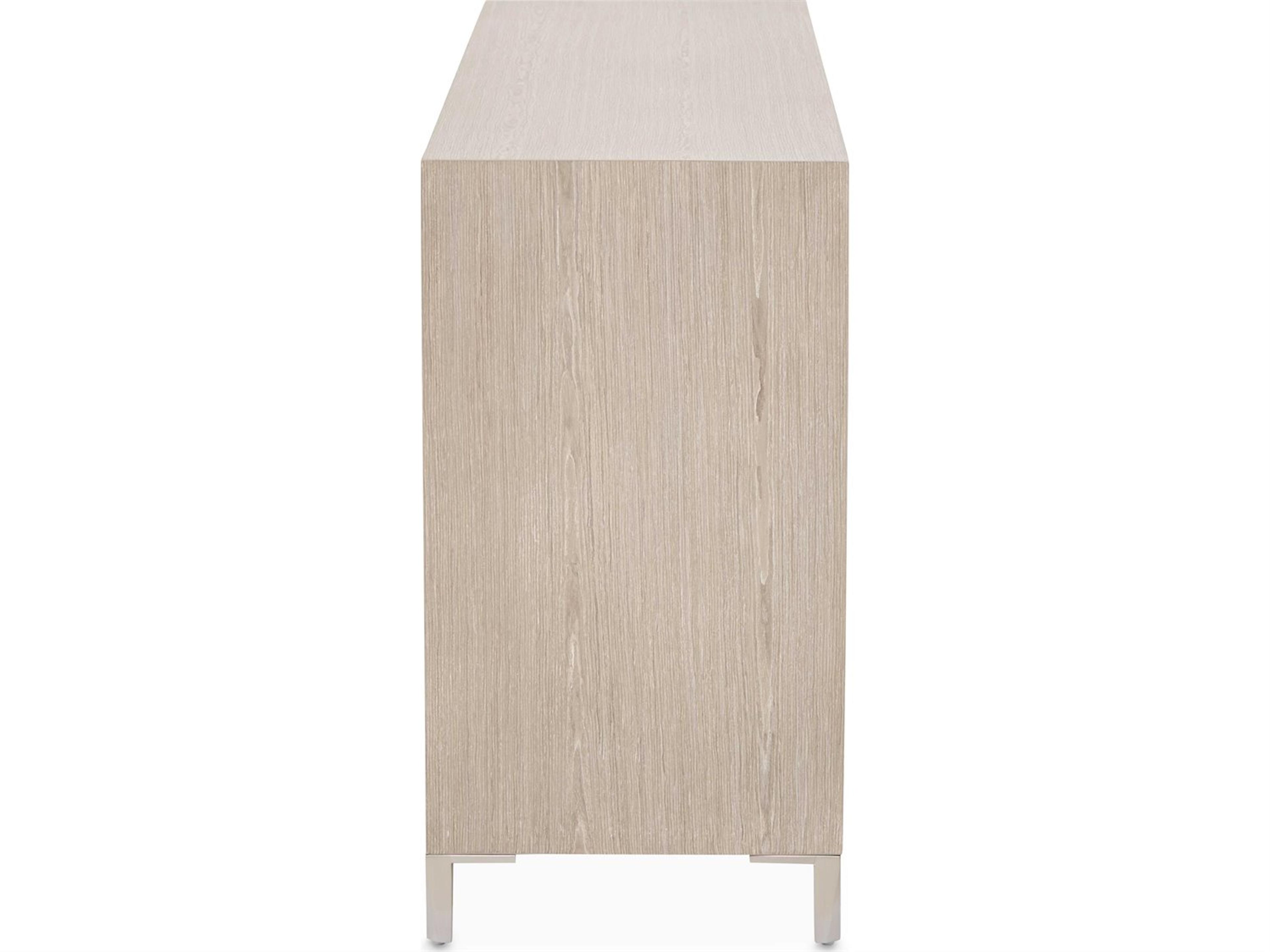 Luxecor Gilded 6-Drawers Beige Rubberwood Double Dresser