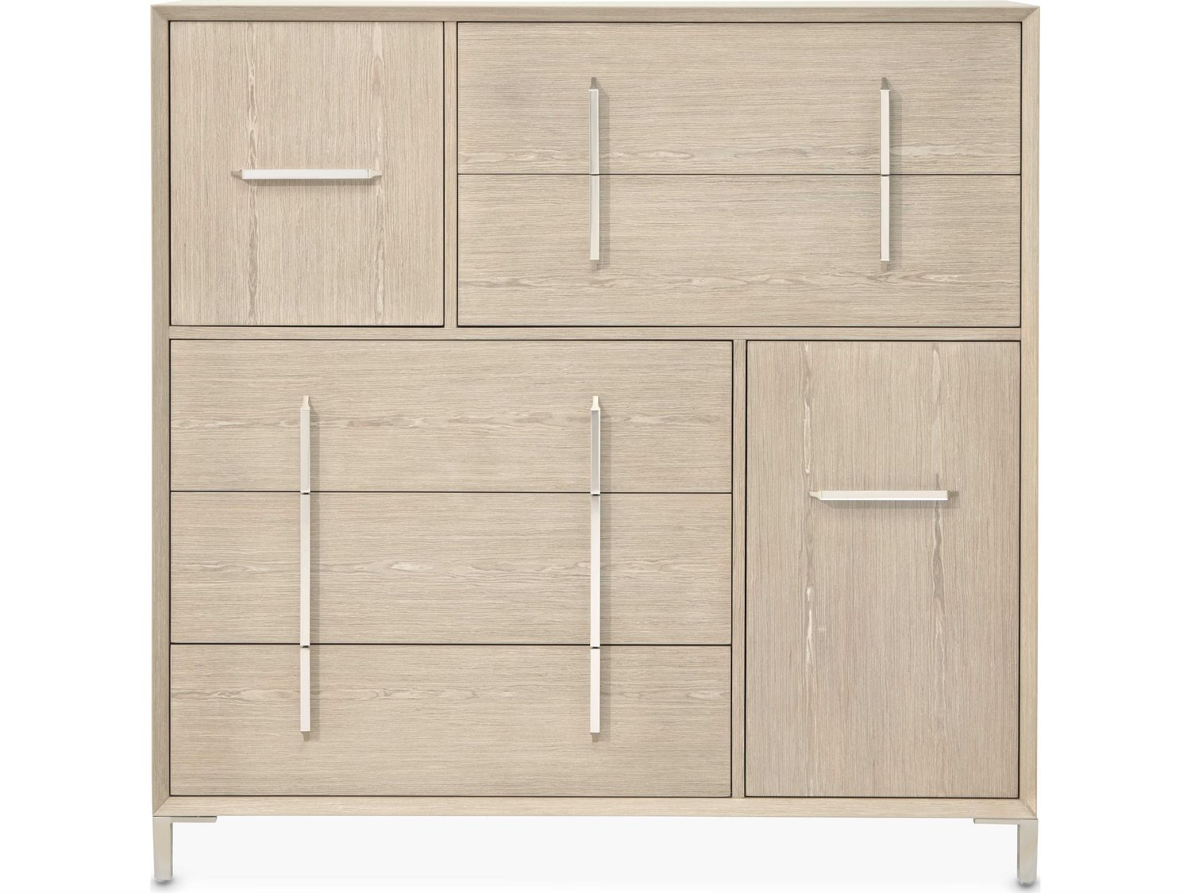 Luxecor Gilded Sand Beige Rubberwood Accent Chest