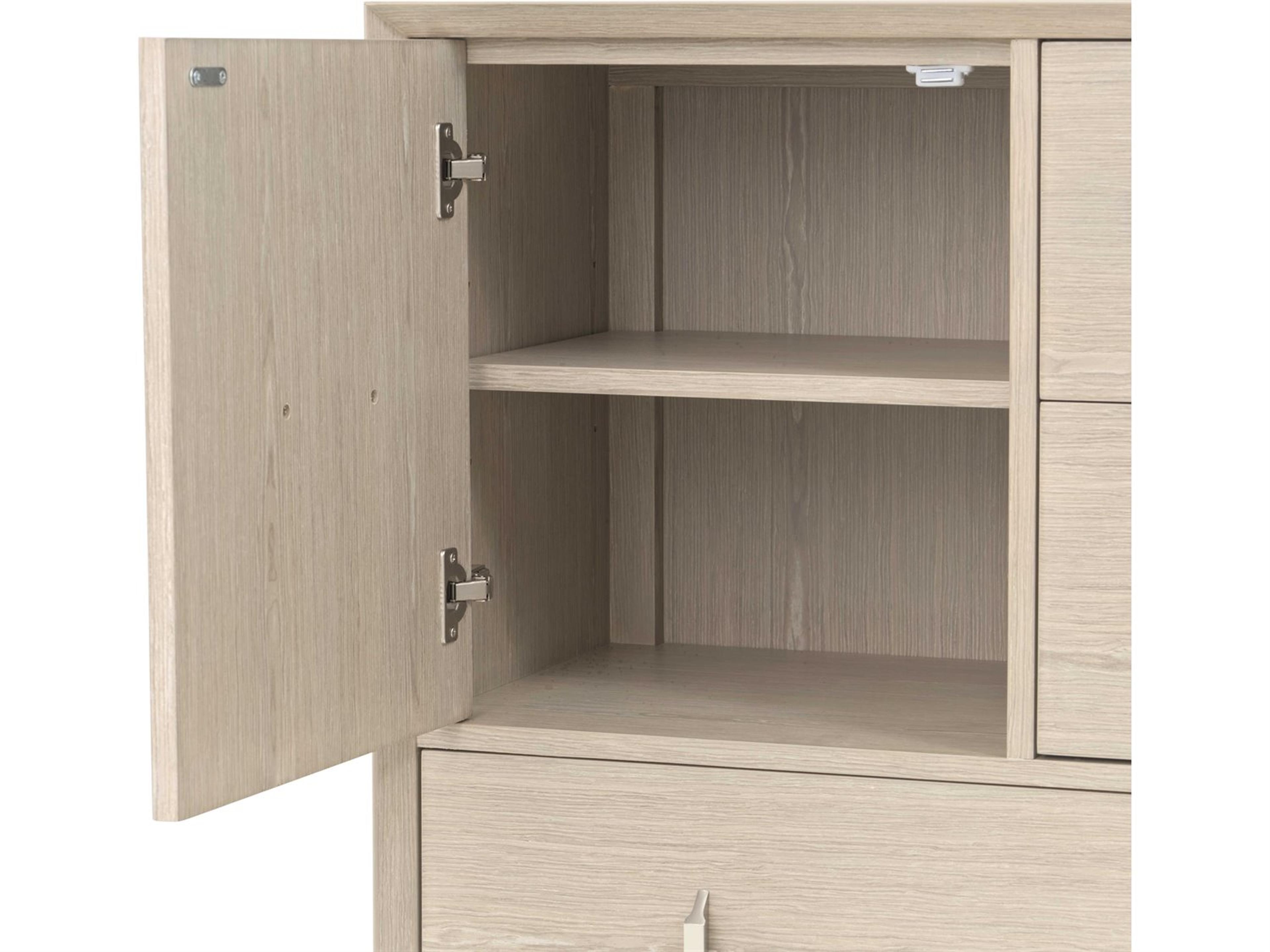 Luxecor Gilded Sand Beige Rubberwood Accent Chest