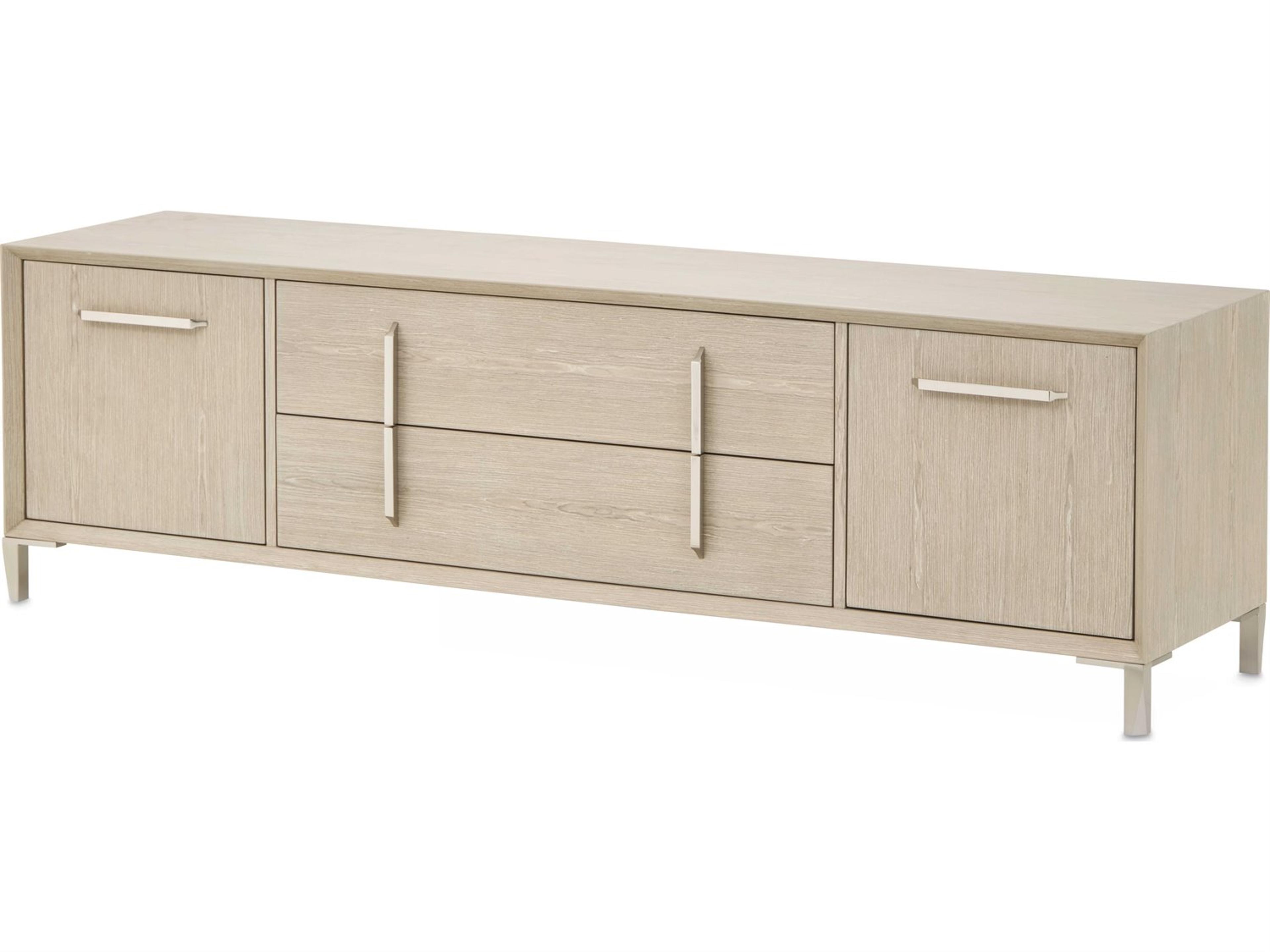 Lotus Bay 74" Rubberwood Sand Media Console