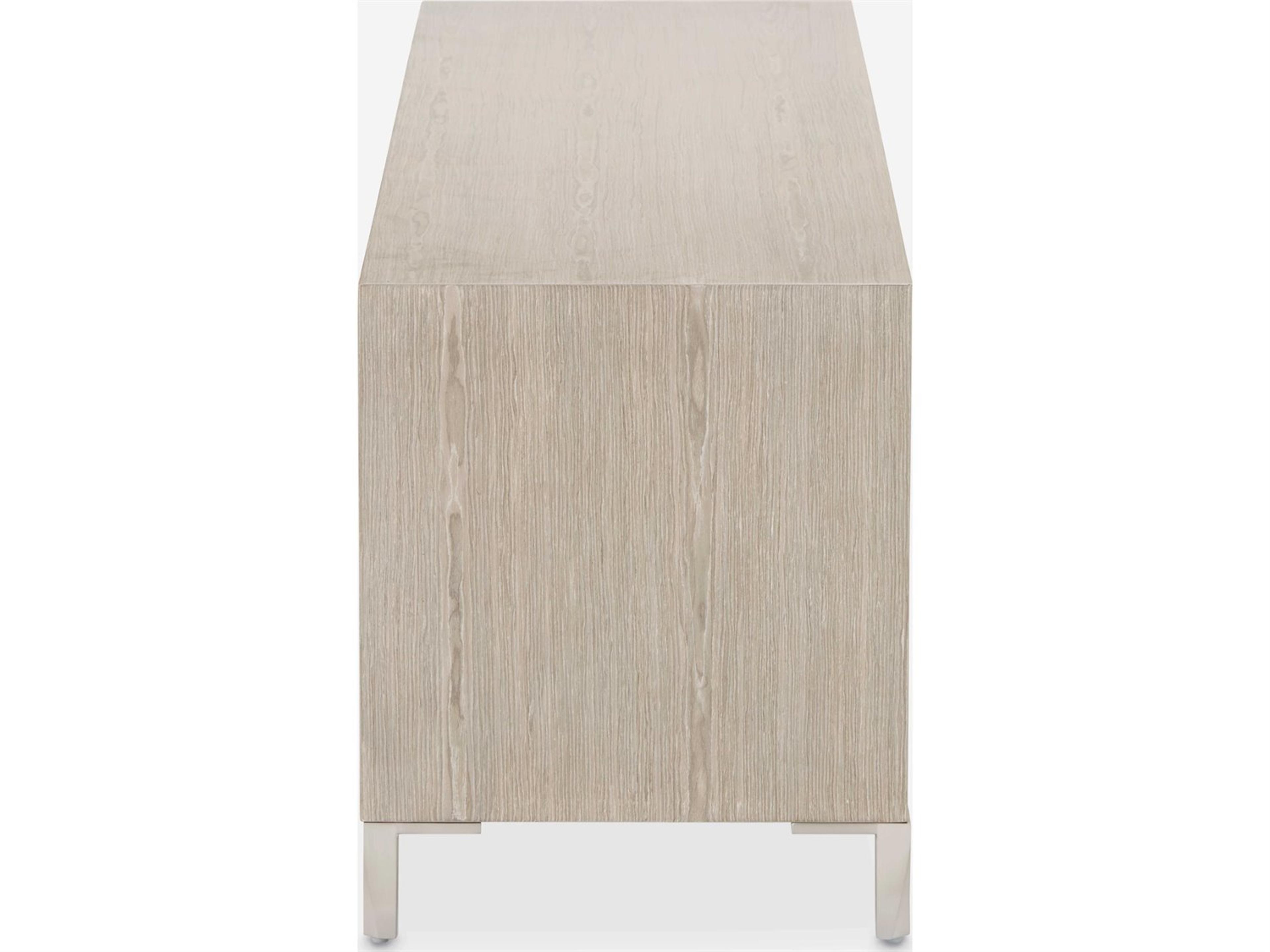 Luxecor Gilded 74" Rubberwood Sand Media Console