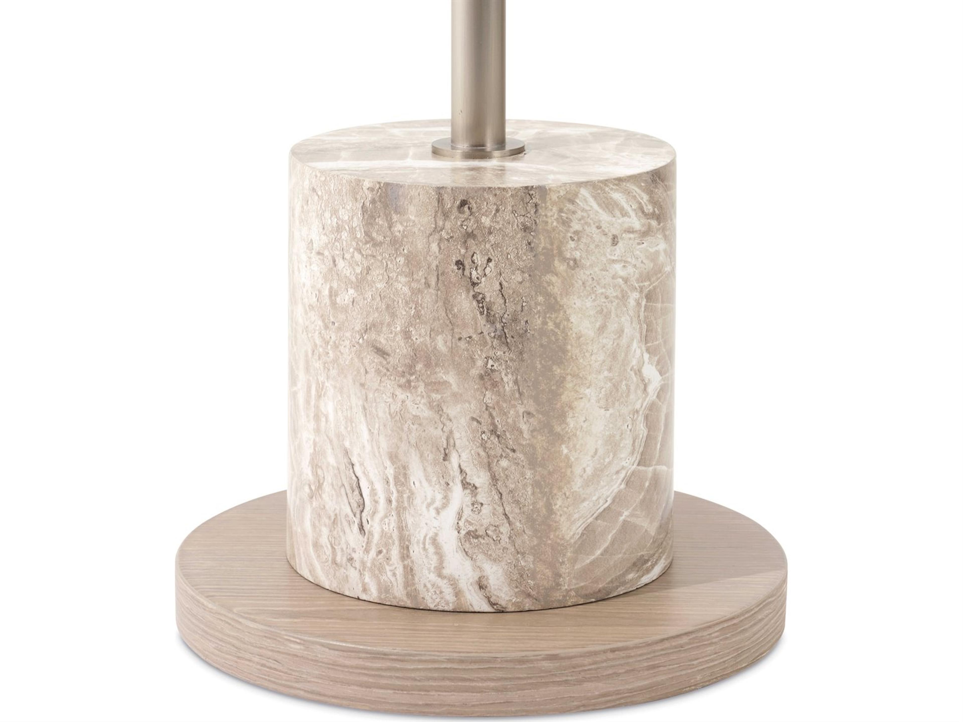Luxecor Gilded Round Wood Sand End Table