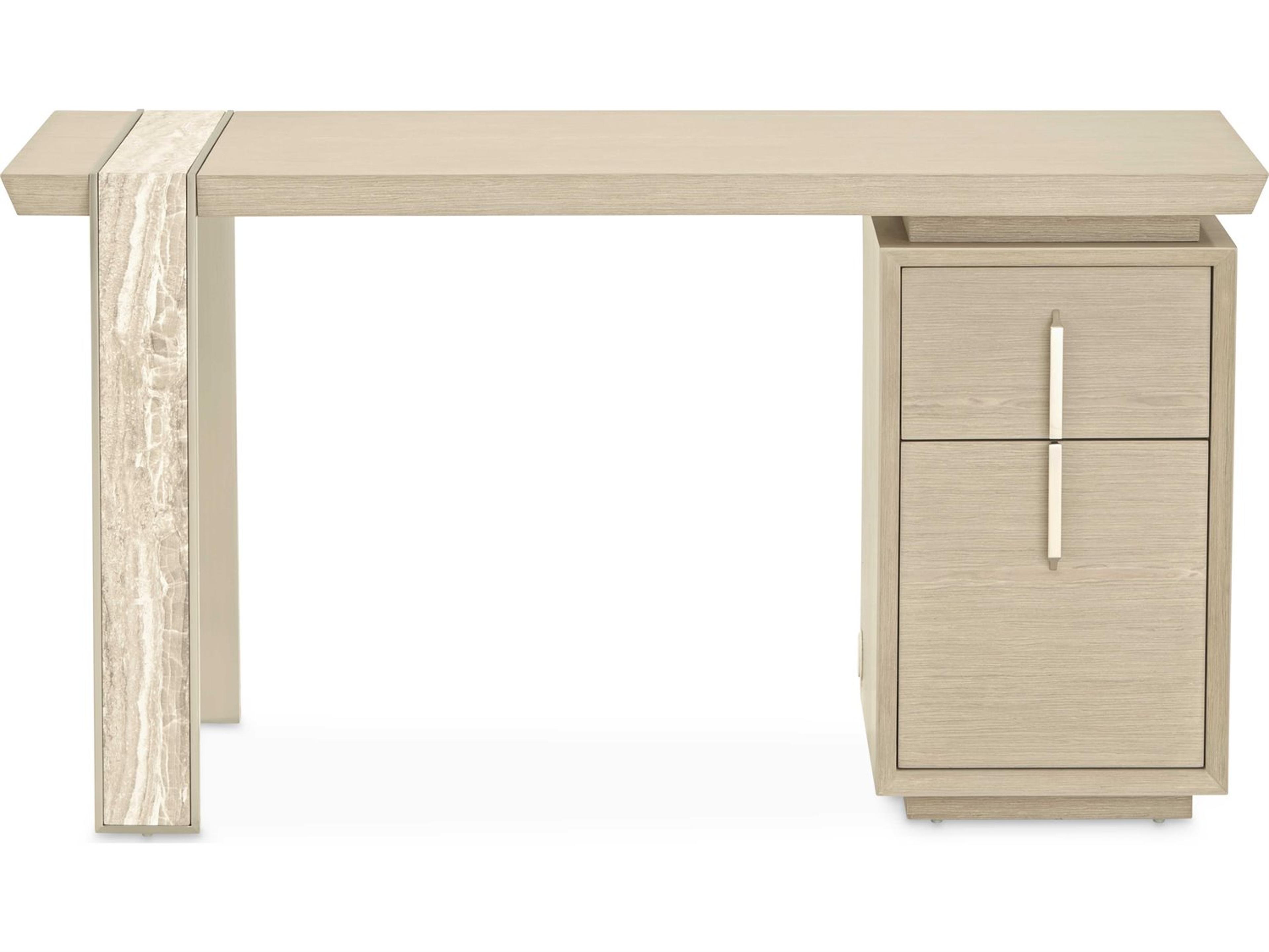 Luxecor Gilded Sand Rubberwood Vanity Table