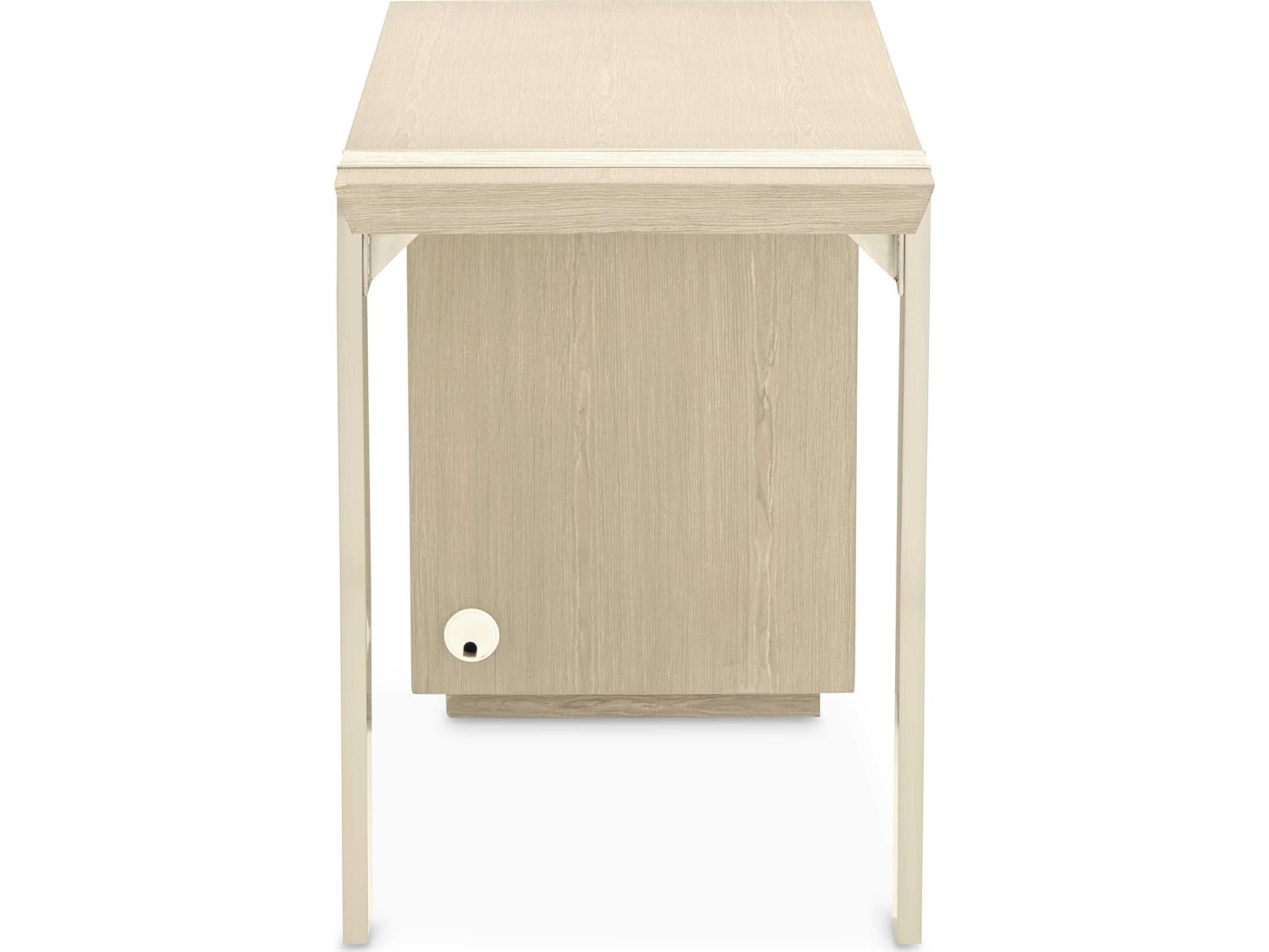 Luxecor Gilded Sand Rubberwood Vanity Table