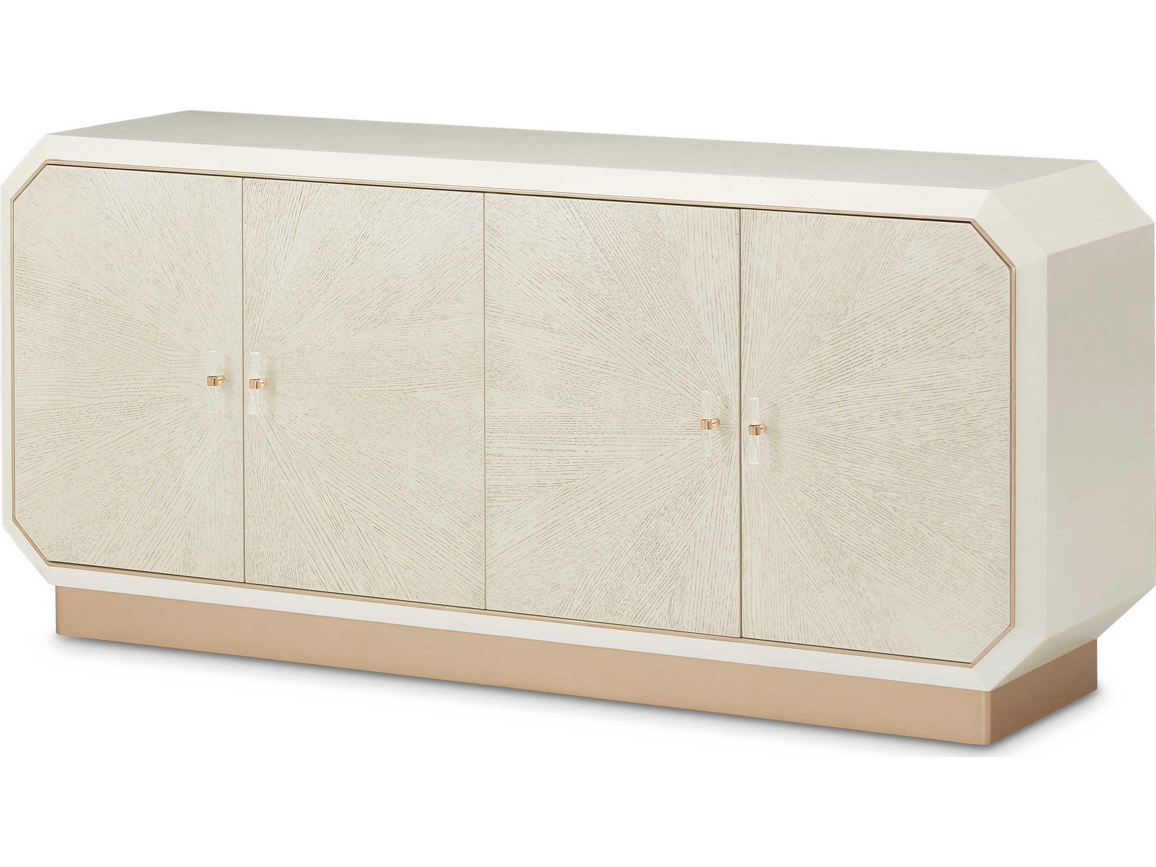 La Rachelle 74" Birch Wood Champagne Sideboard