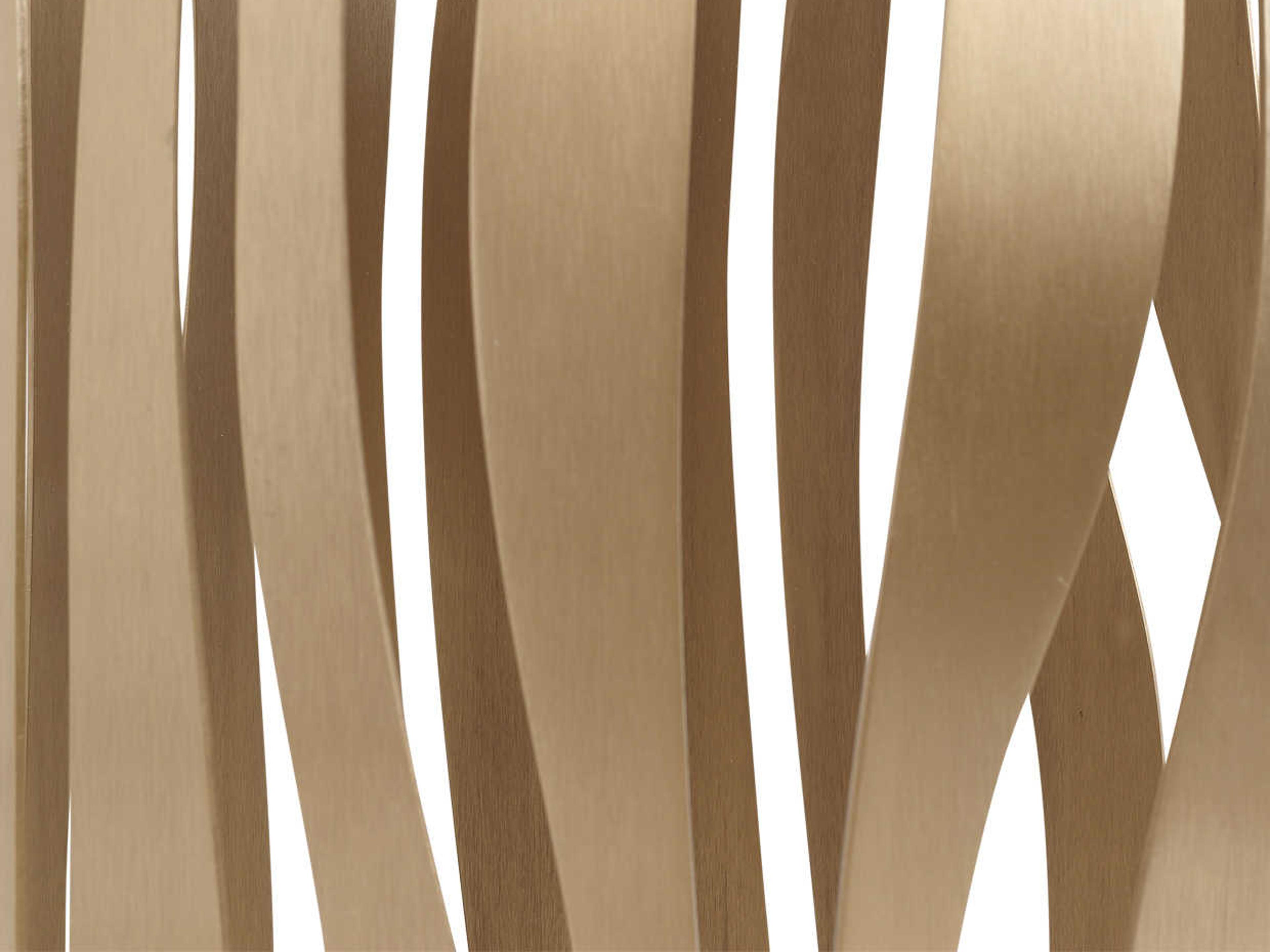 Luxecor Gilded Round Metal Champagne End Table