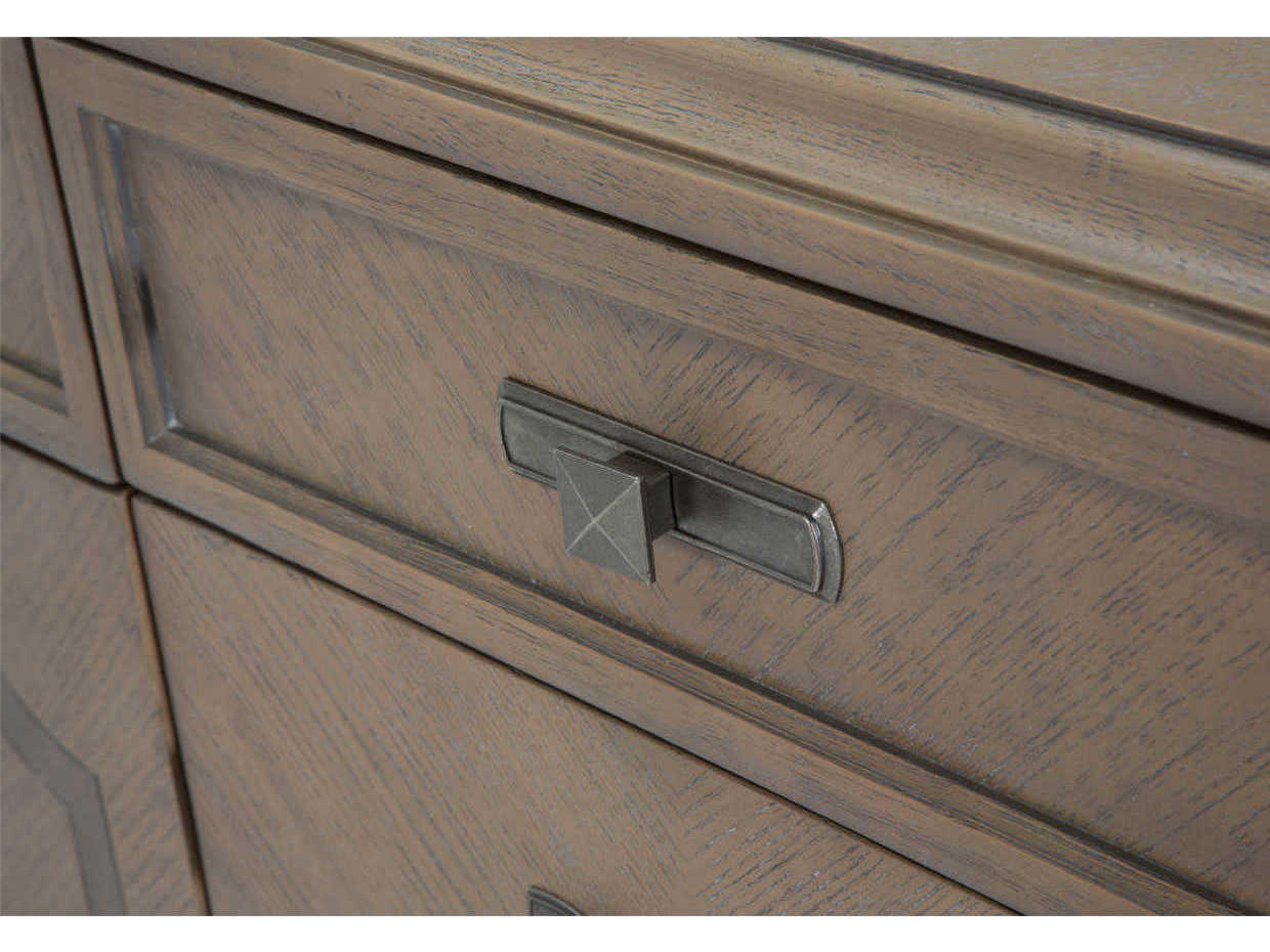 Luxecor Gilded 9-Drawers Brown Dresser