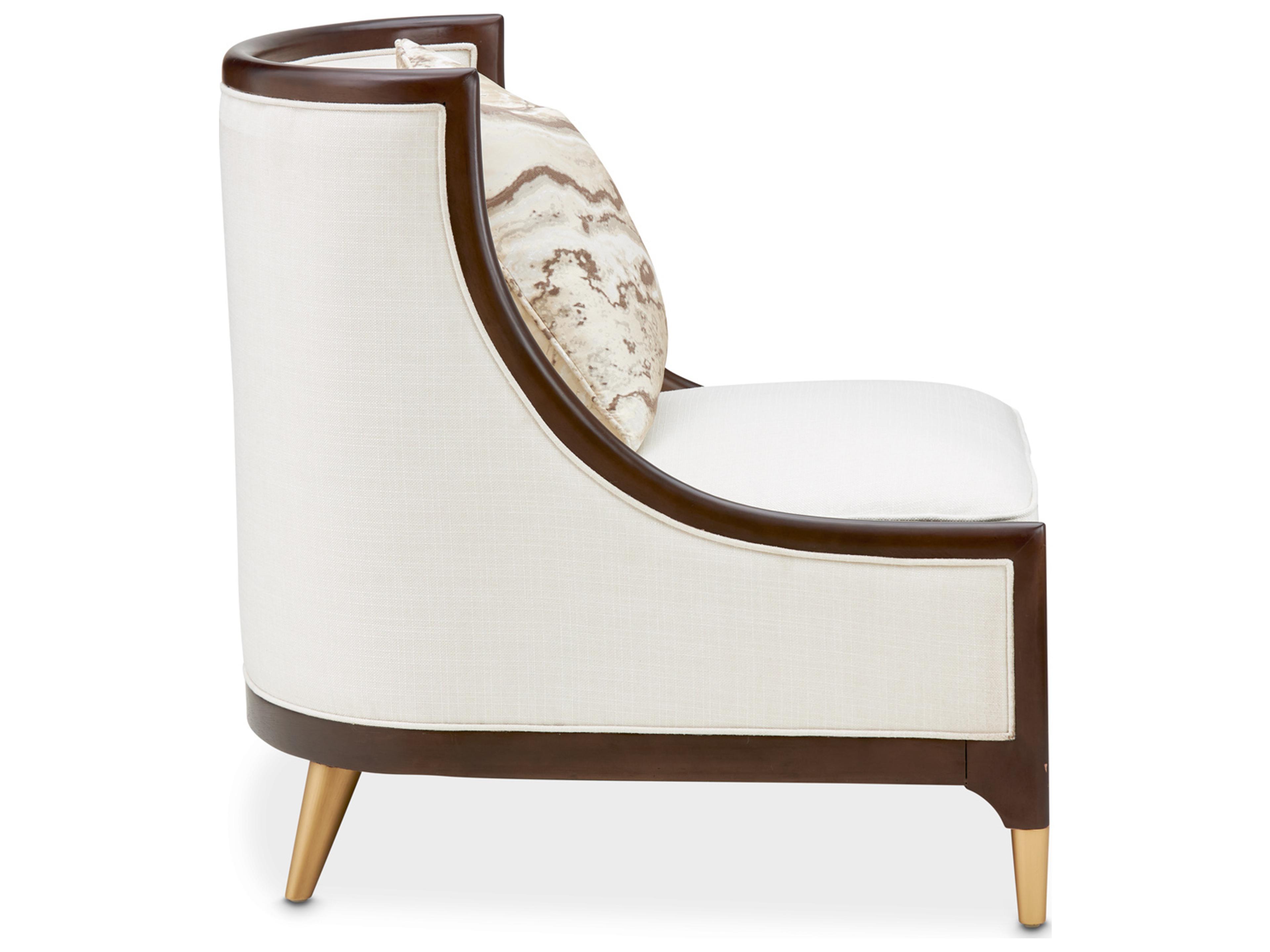 Luxecor Gilded Cream Accent Chair