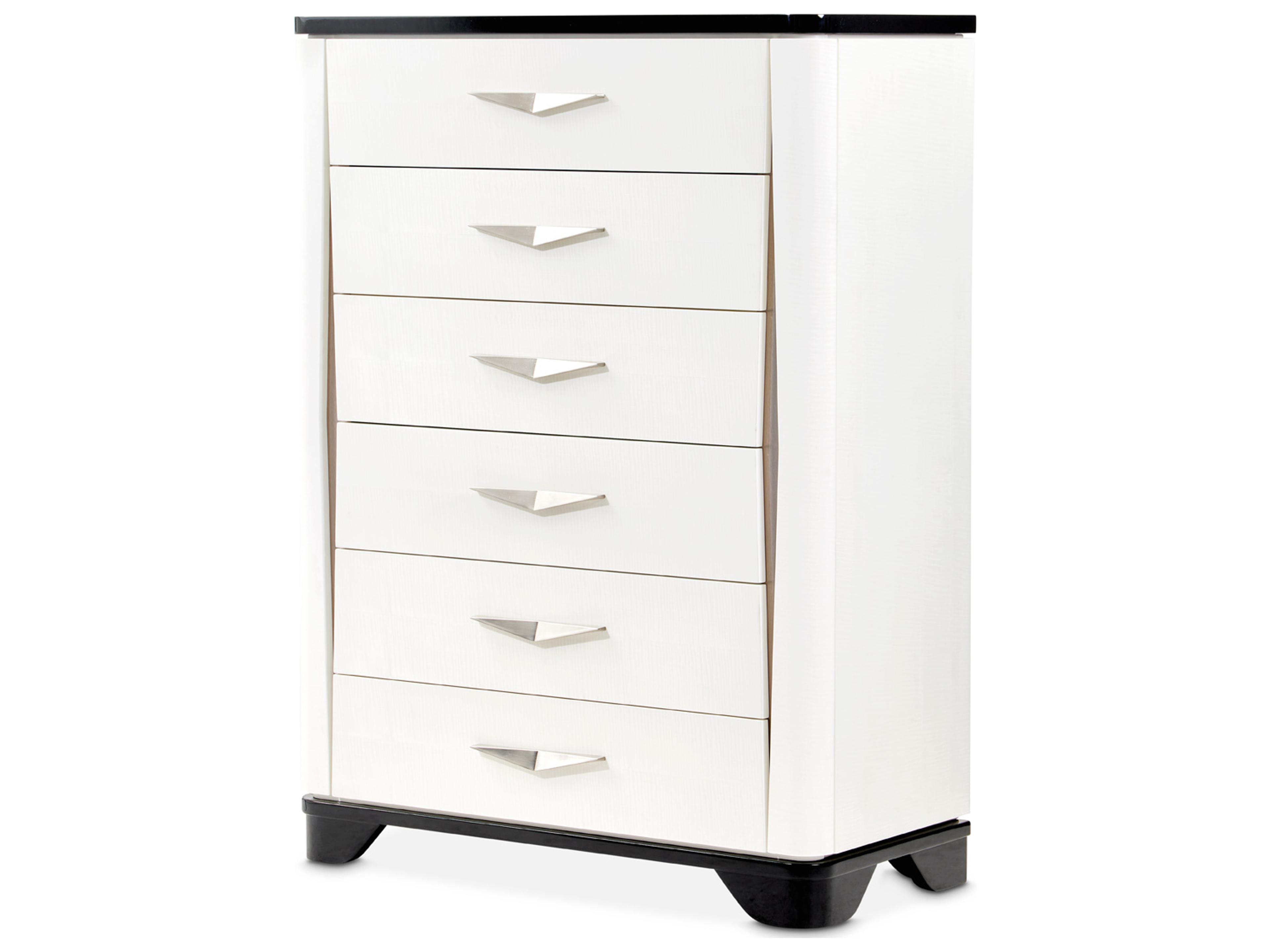 Tuxedo Black Poplar Wood Accent Chest