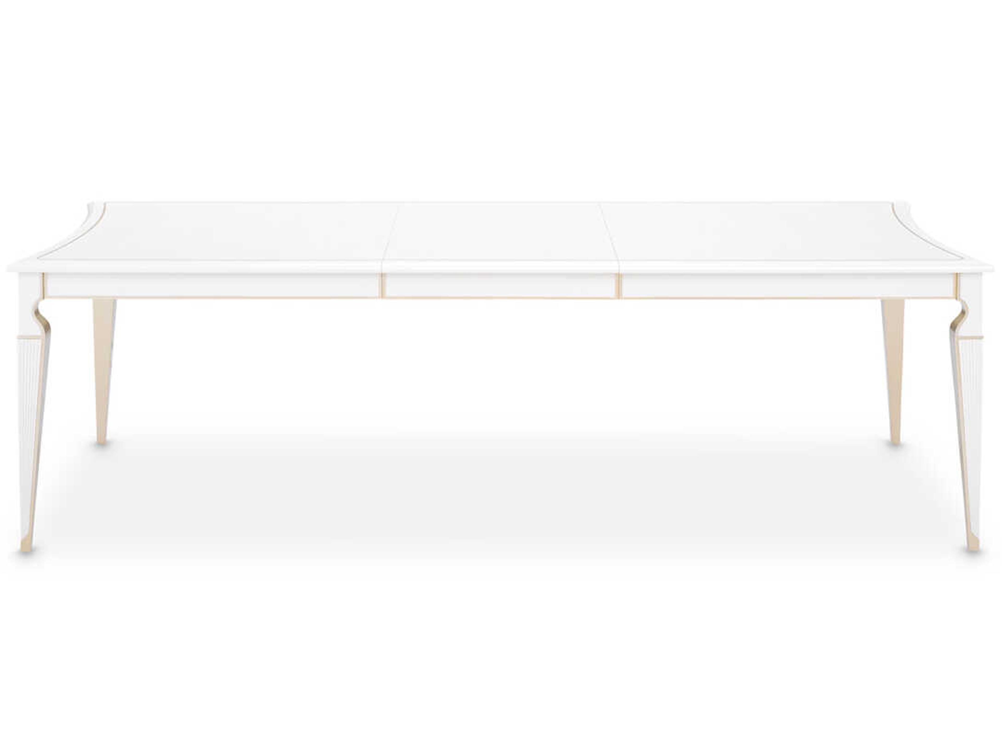 Luxecor Gilded Rectangular Wood Dining Table