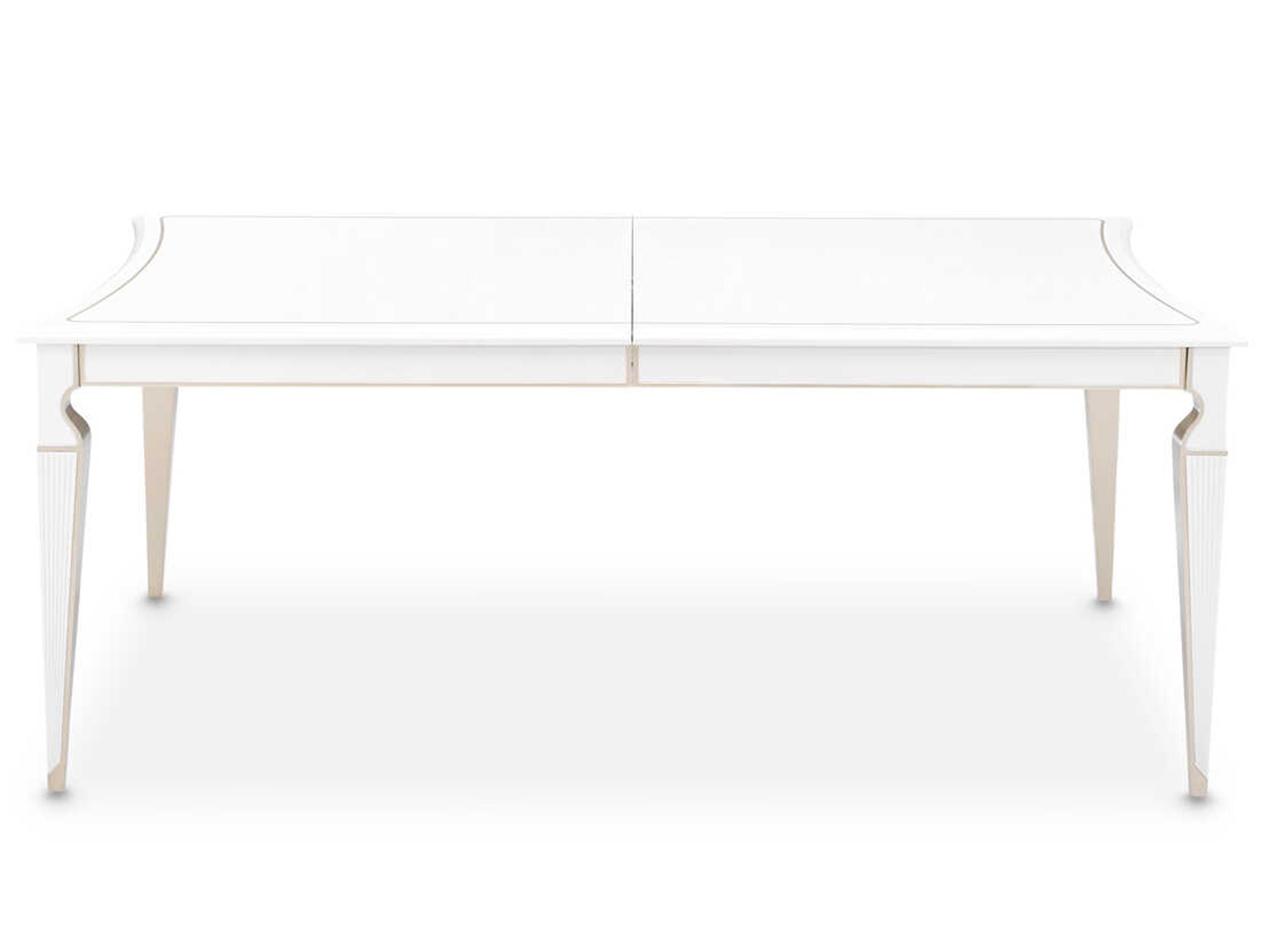 Luxecor Gilded Rectangular Wood Dining Table