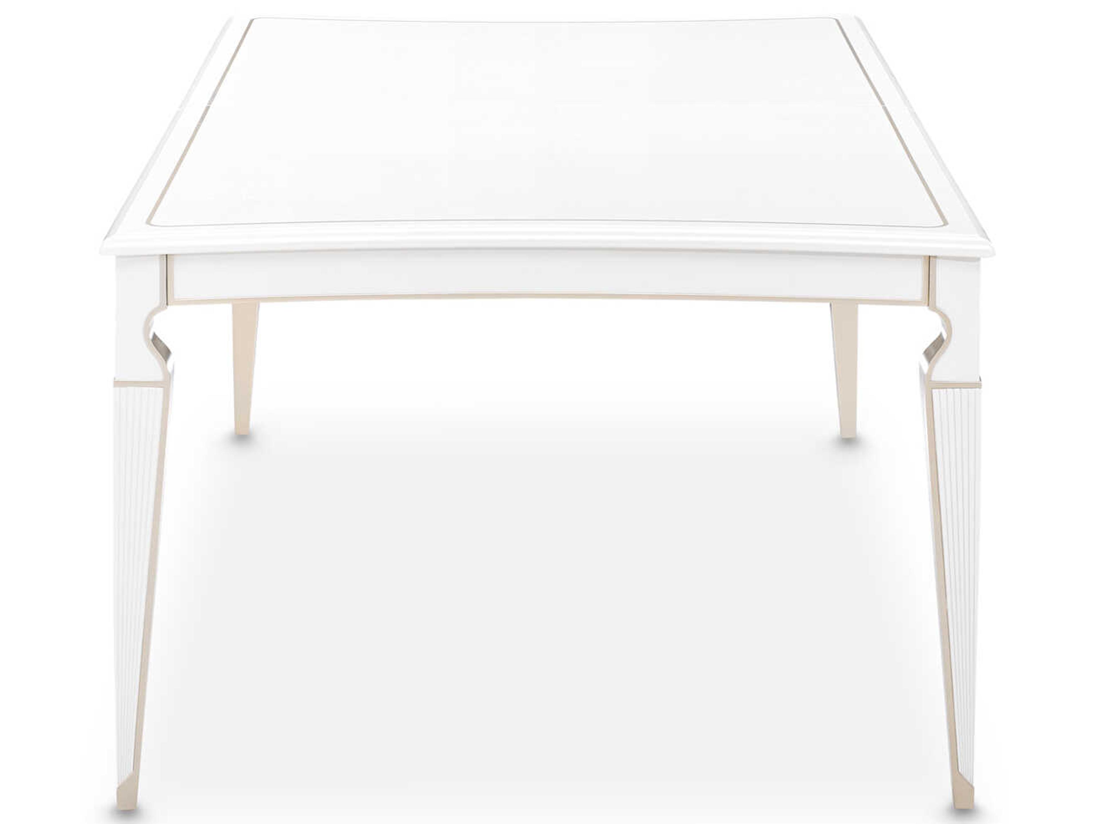 Luxecor Gilded Rectangular Wood Dining Table