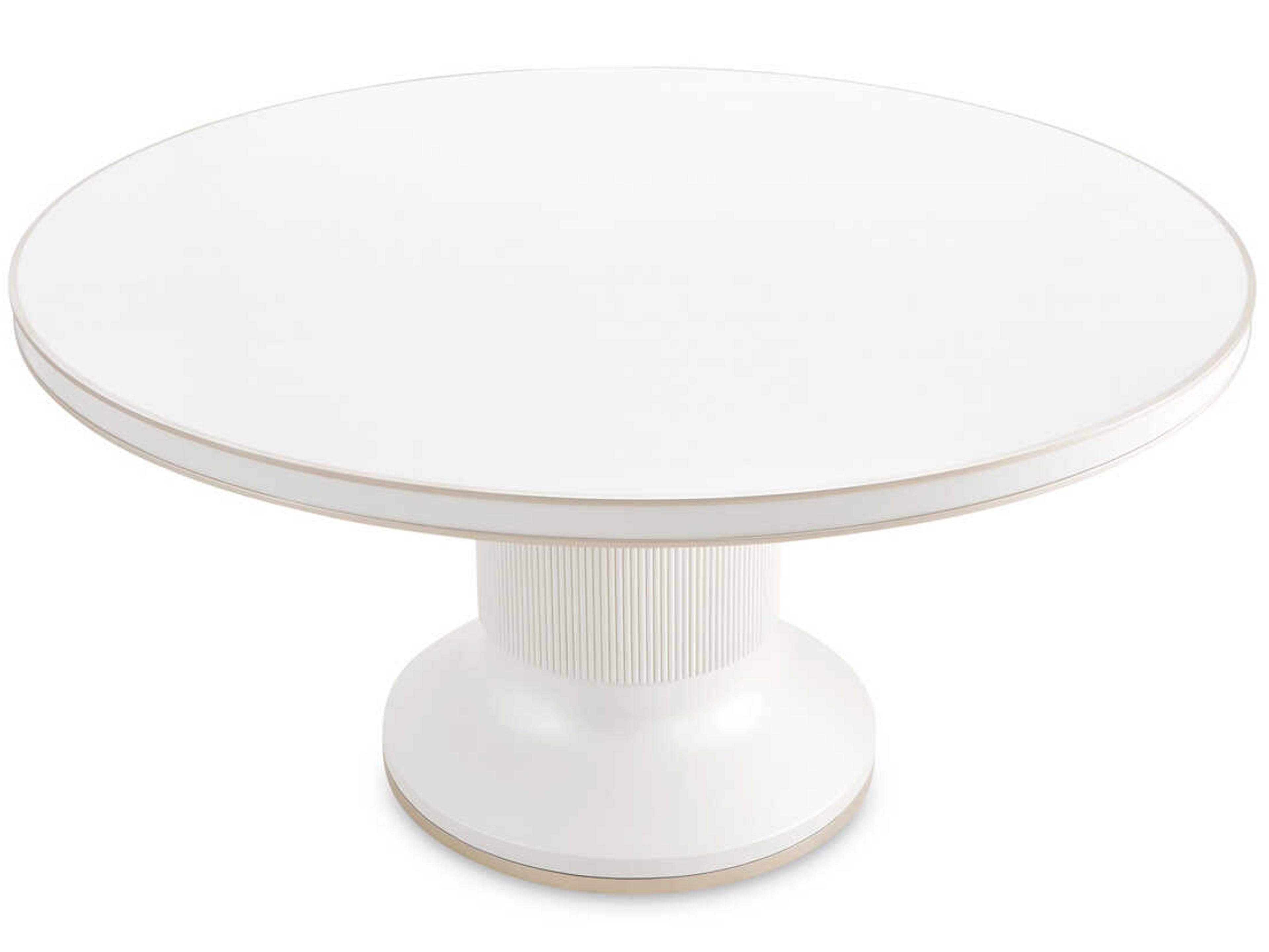 Luxecor Gilded Round Wood Dining Table