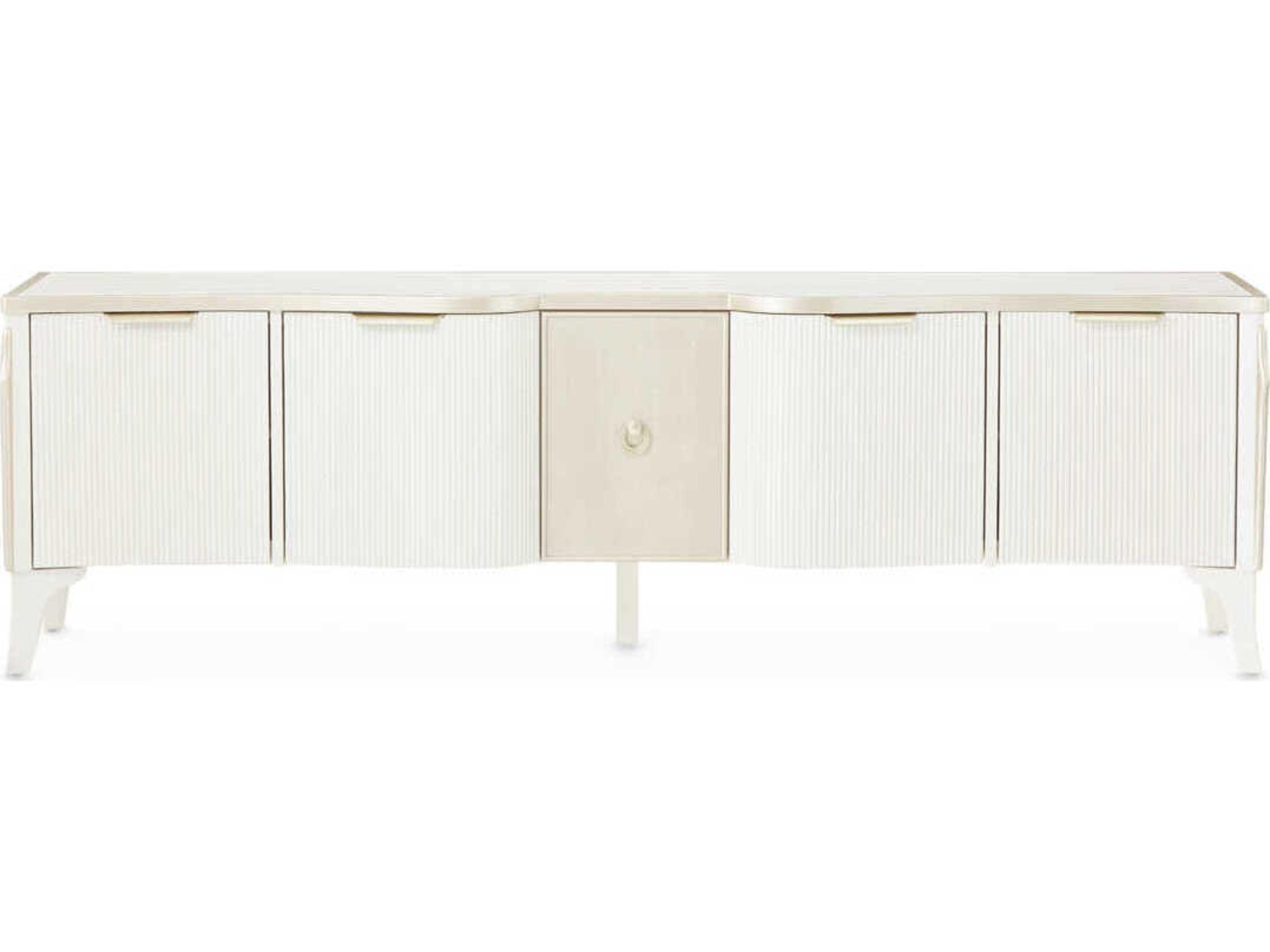 Luxecor Gilded 80" Poplar Wood Media Console