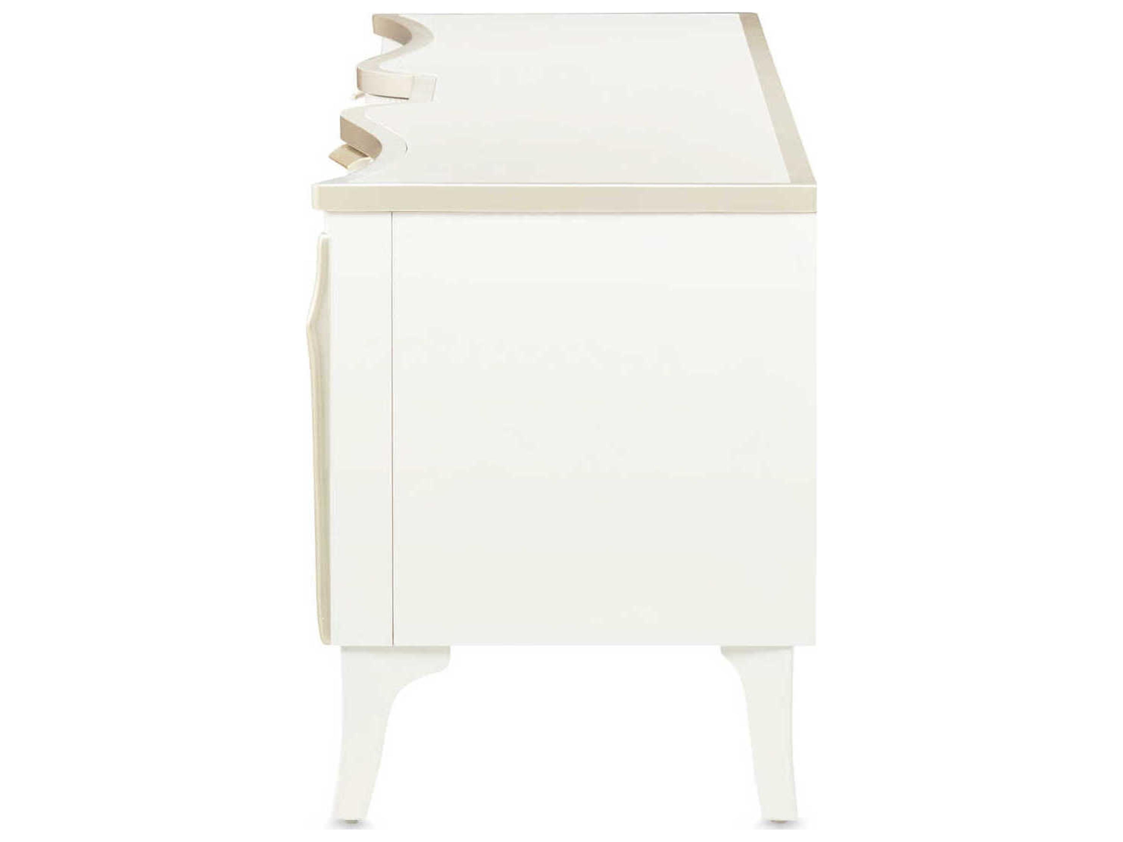 Luxecor Gilded 80" Poplar Wood Media Console