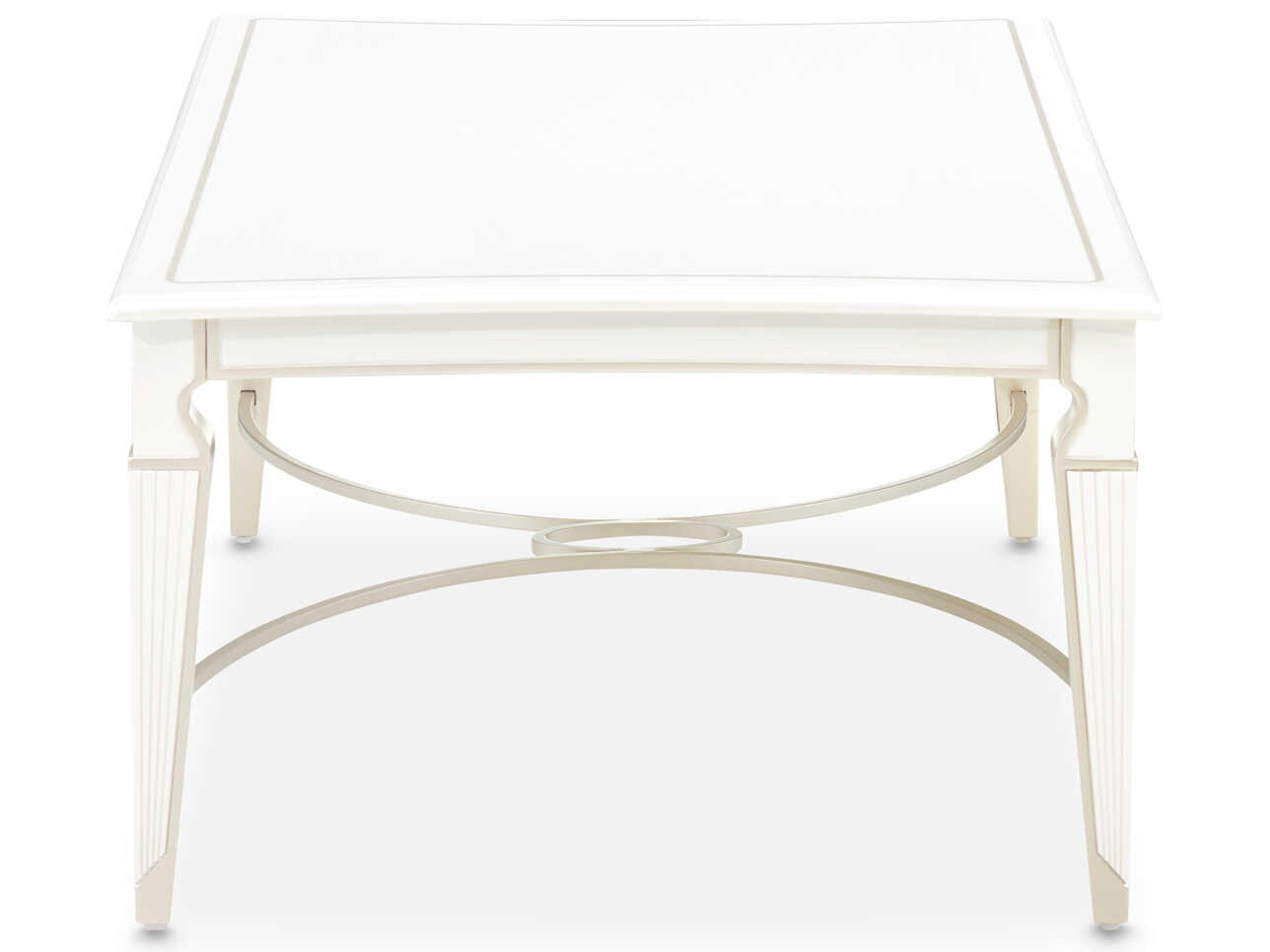 Luxecor Gilded Rectangular Wood Coffee Table