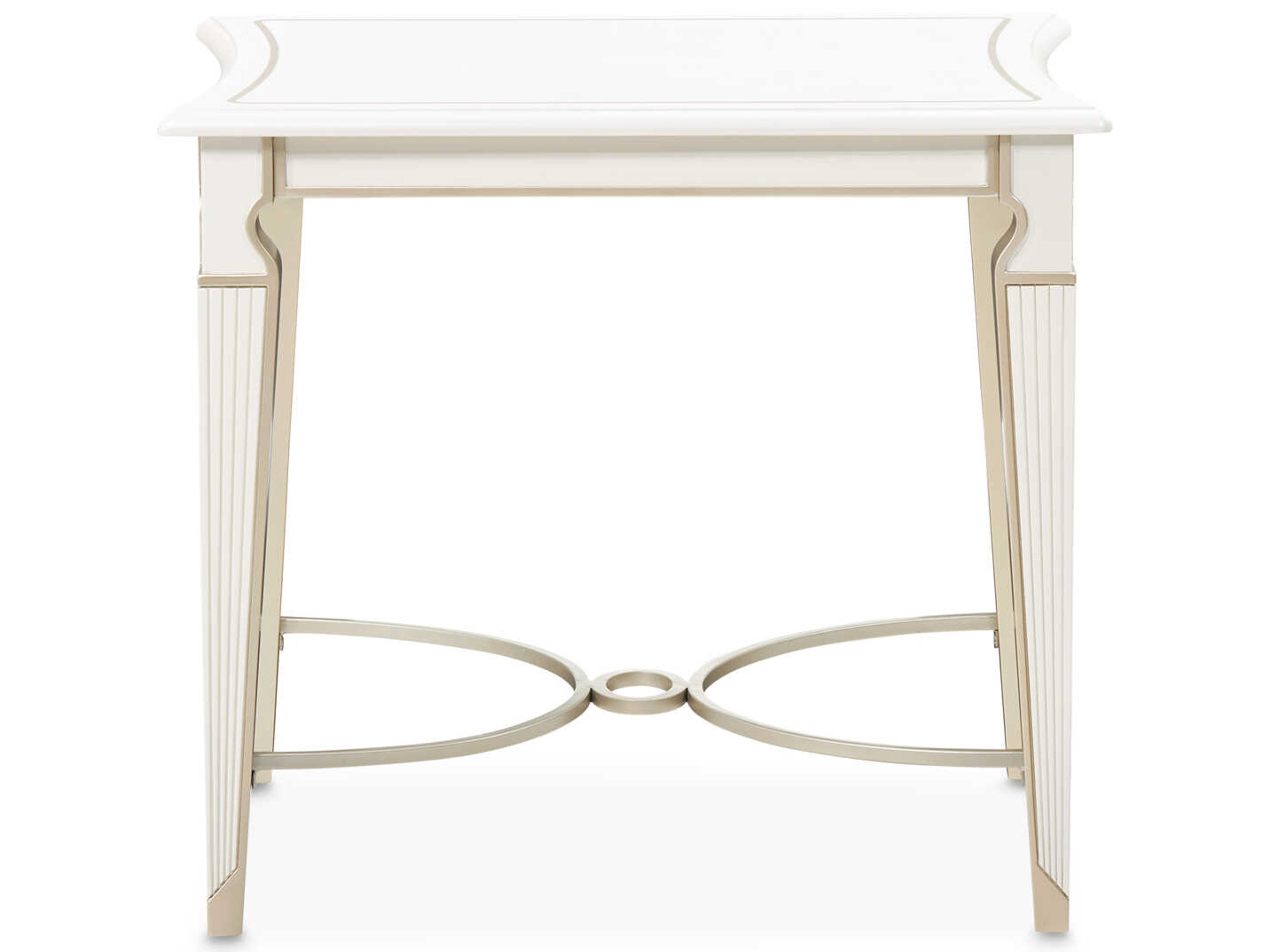 Luxecor Gilded Square Wood End Table