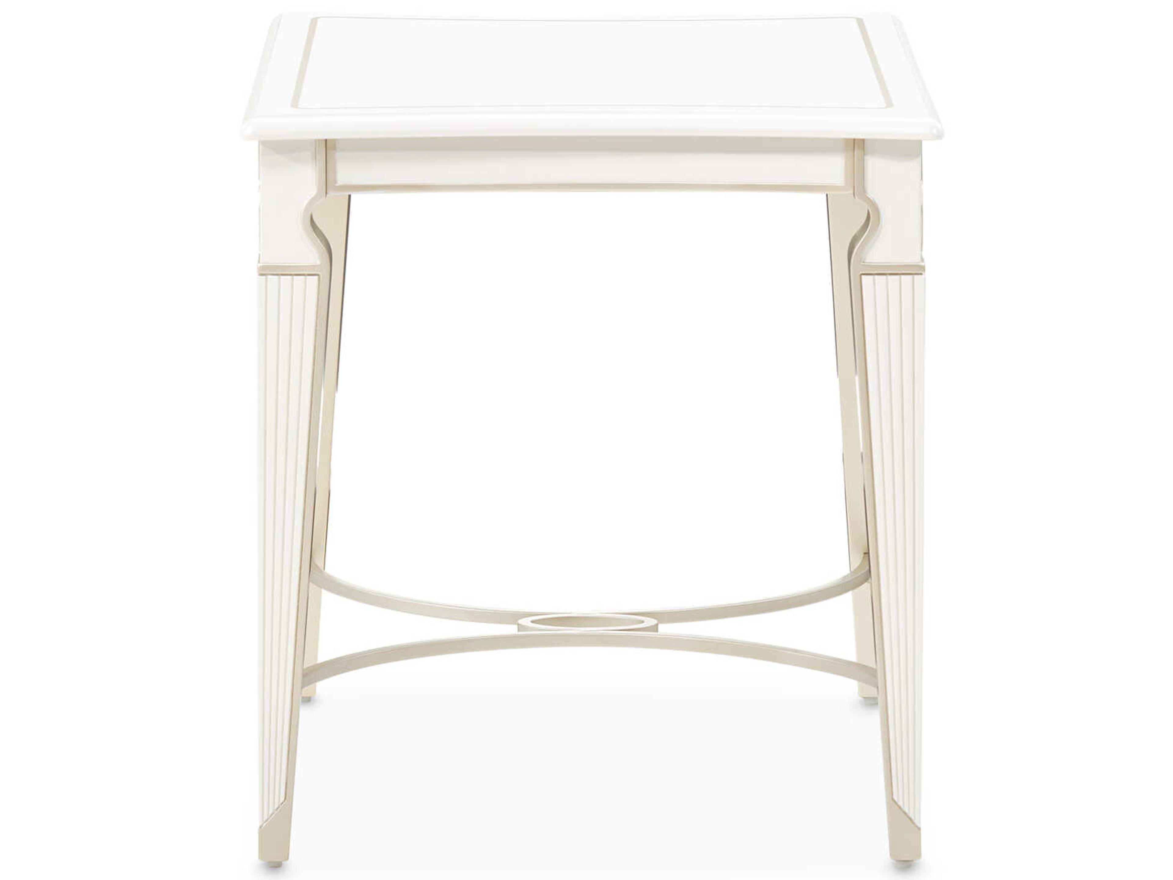 Luxecor Gilded Square Wood End Table