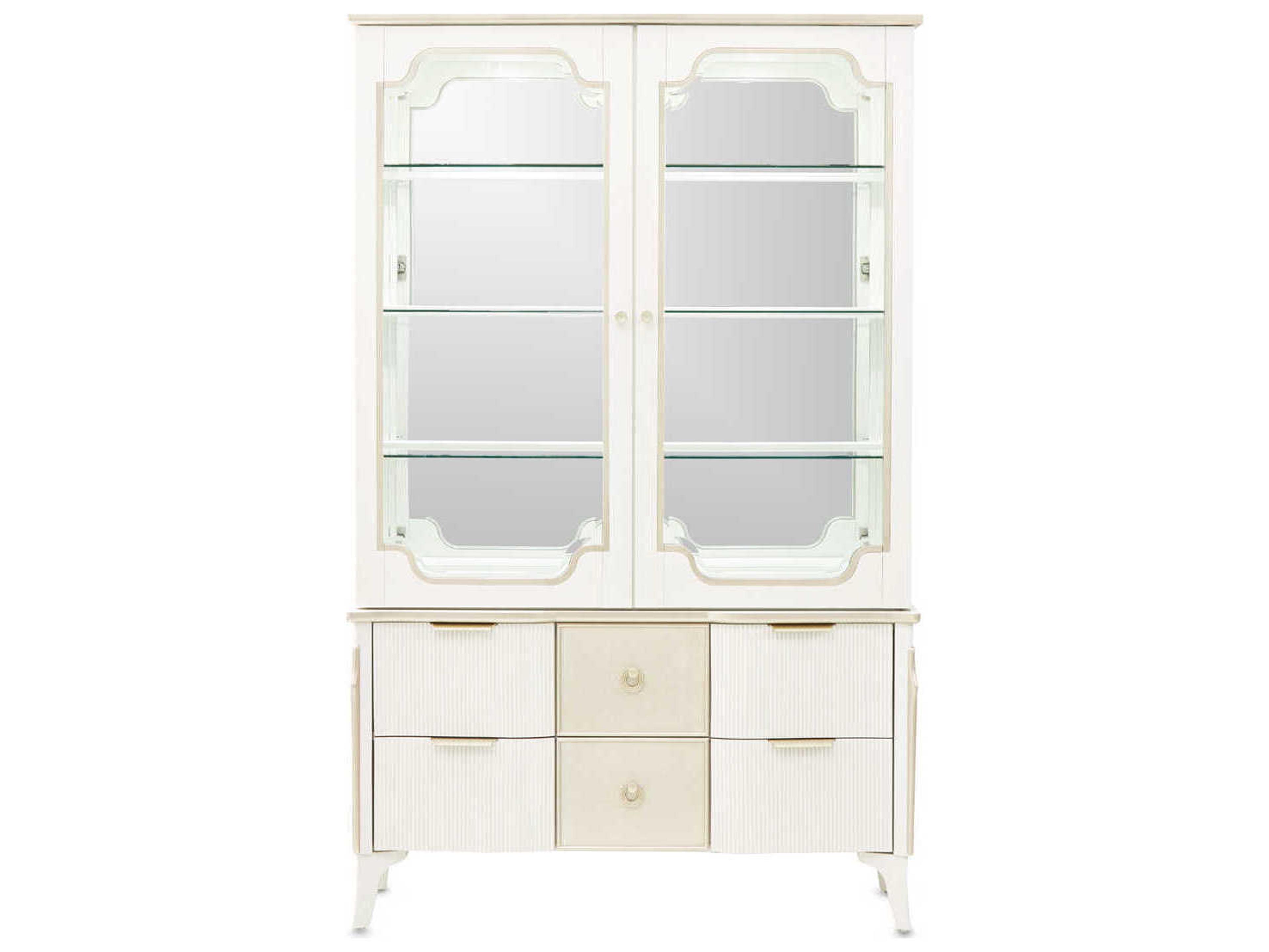 Michael Amini La Marisia Poplar Wood Display Cabinet