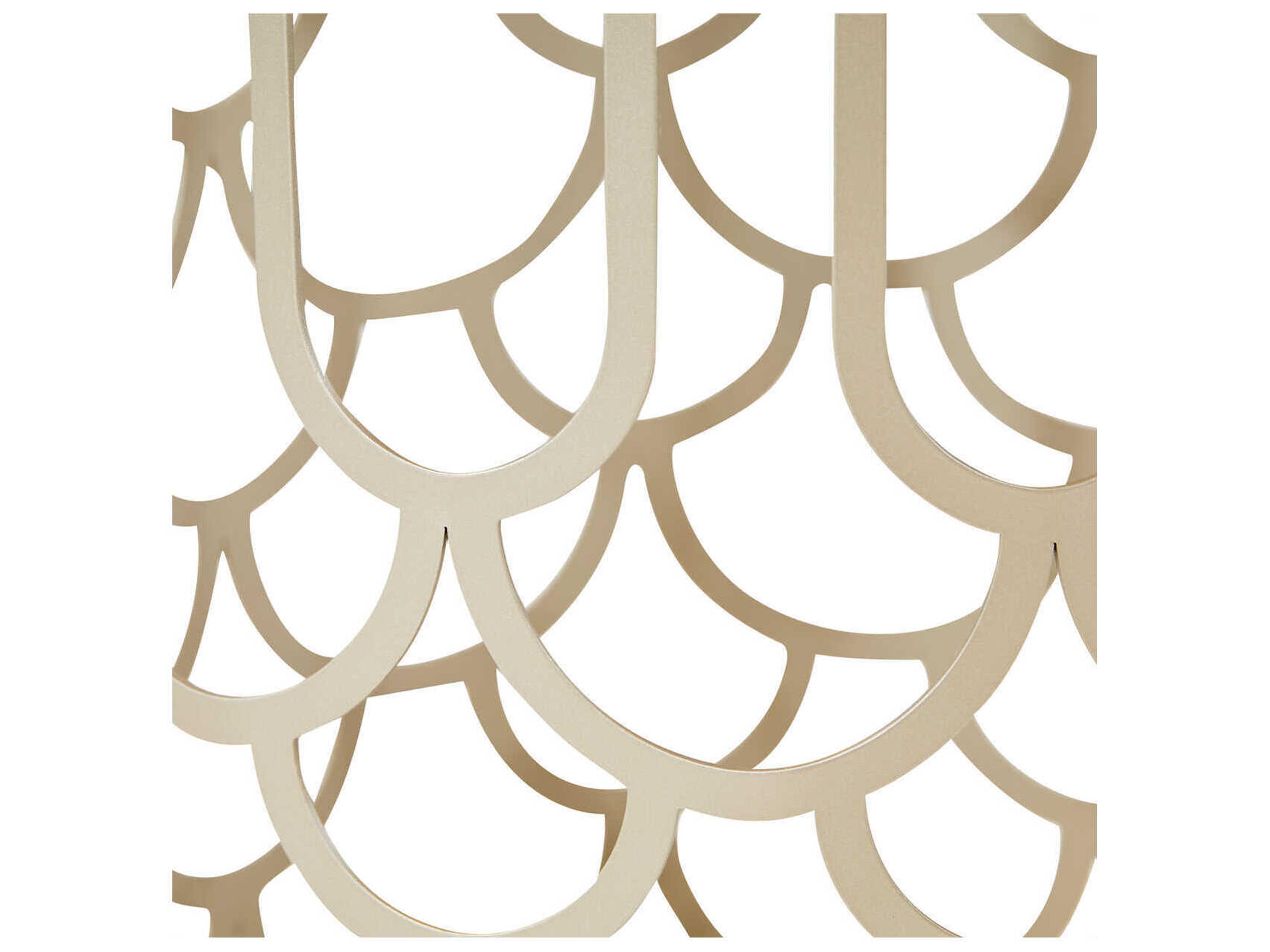 Luxecor Gilded Round Marble End Table