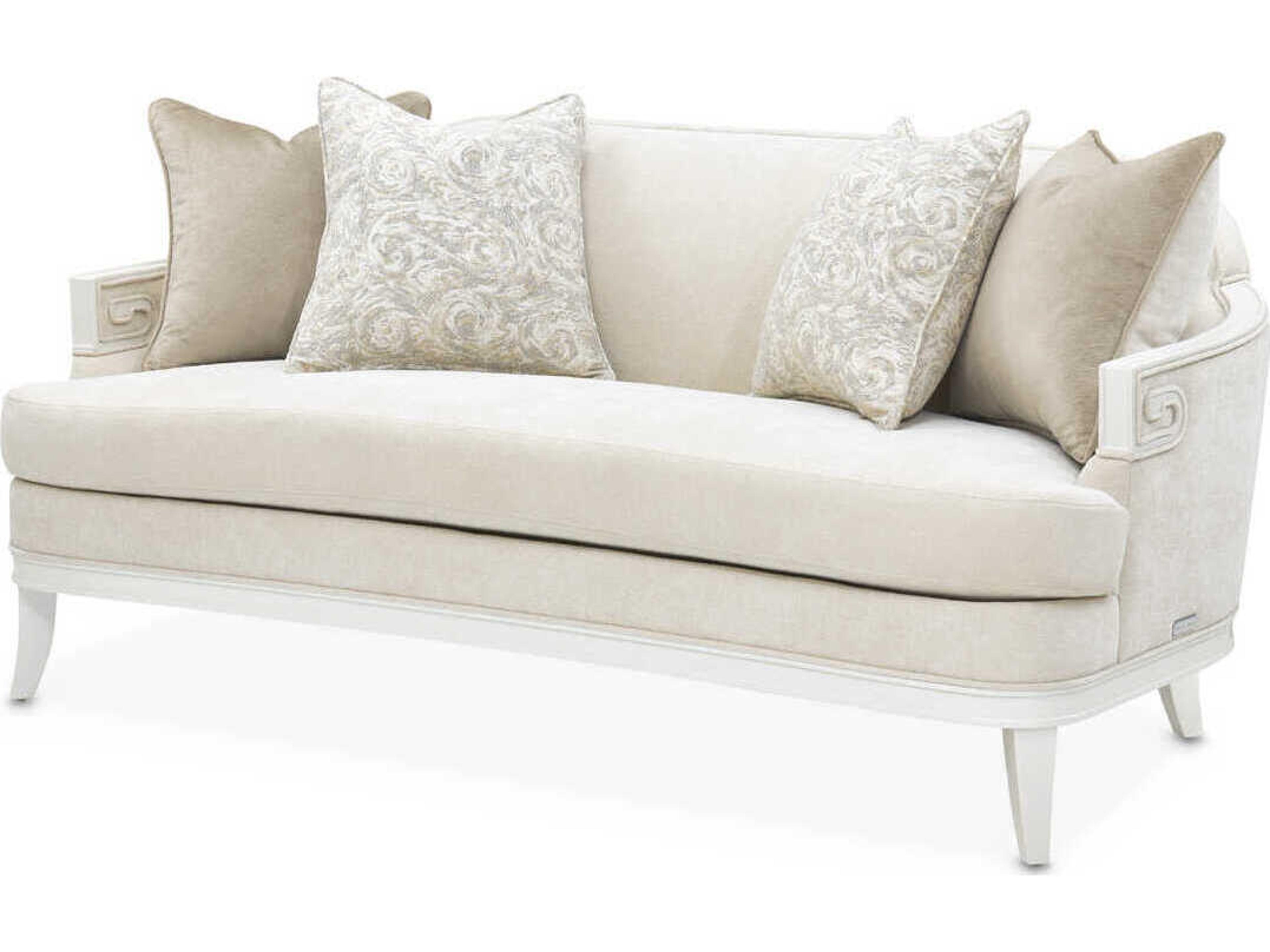 La Marisia Cream Upholstered Loveseat