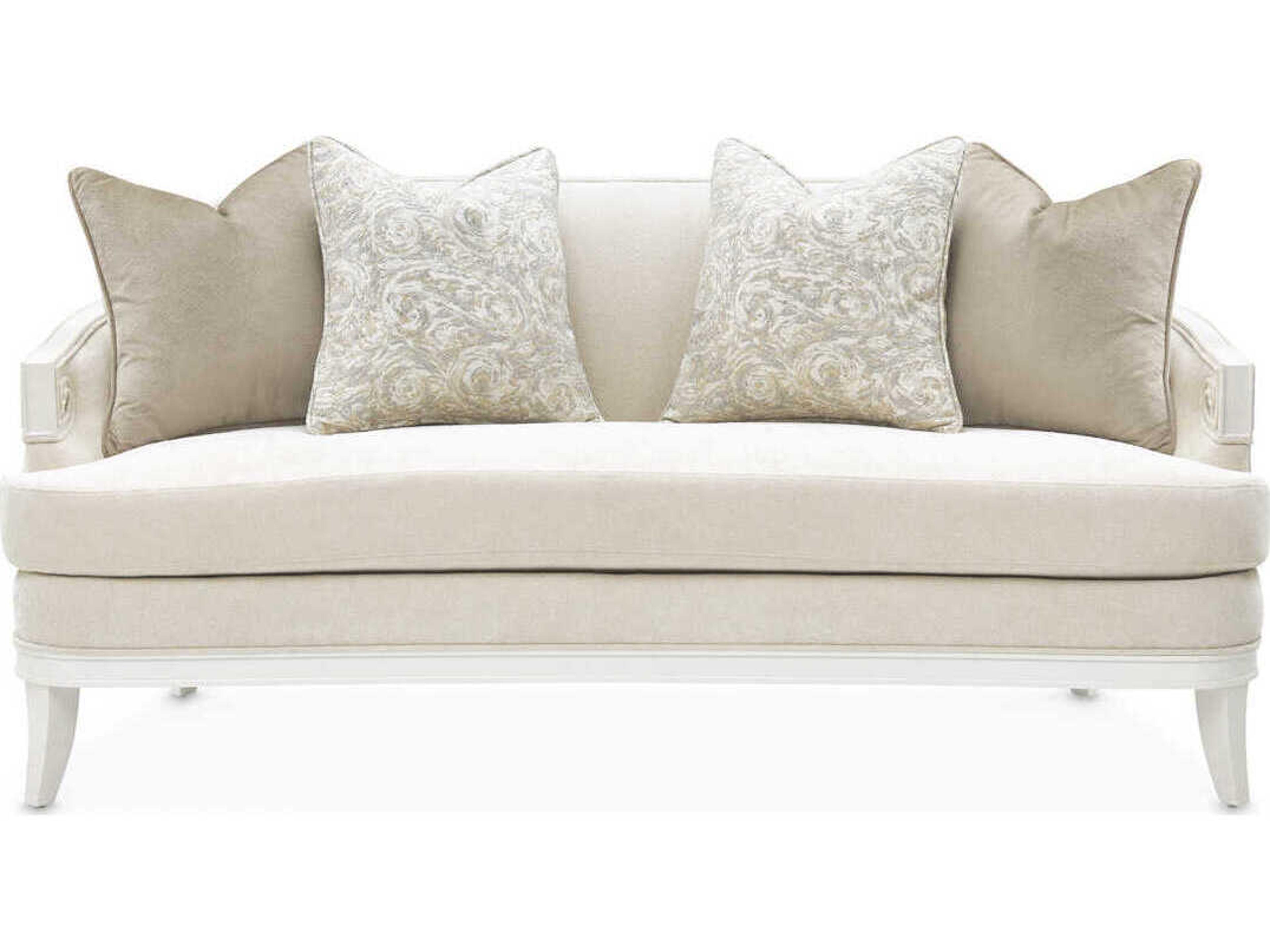 Luxecor Gilded Cream Upholstered Loveseat