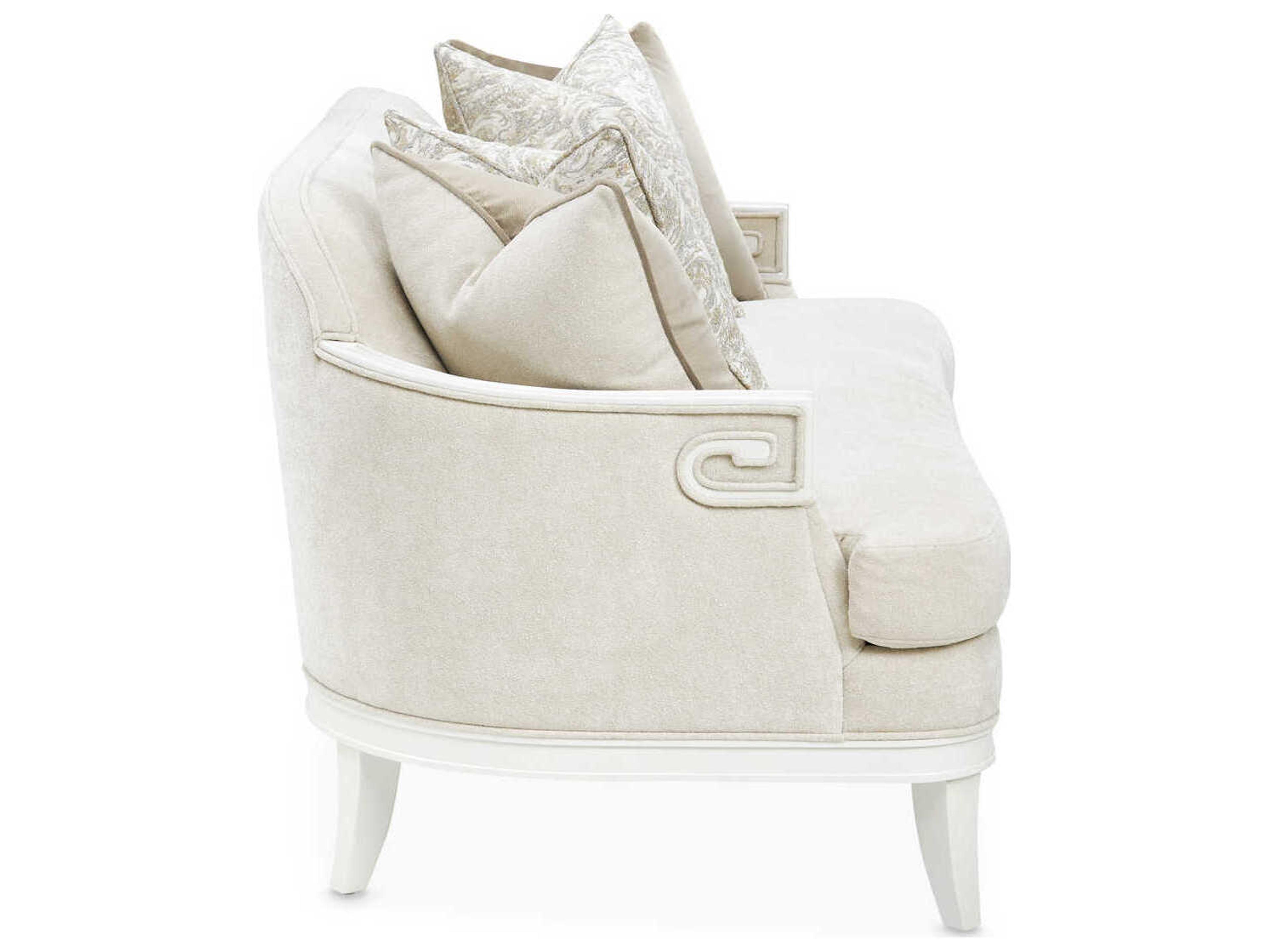 Luxecor Gilded Cream Upholstered Loveseat